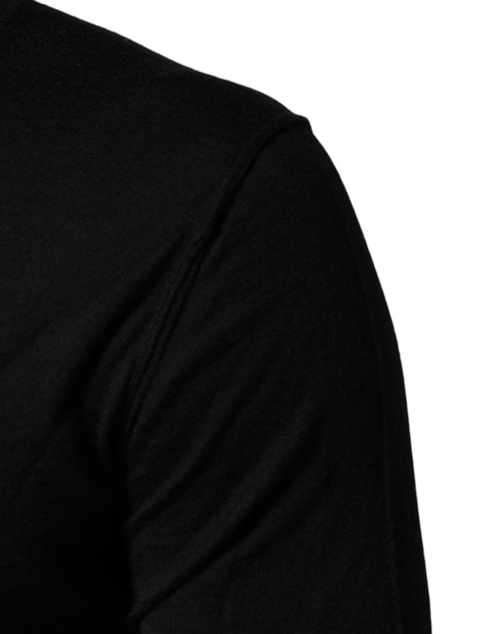 Dolce & Gabbana Pull Homme Col V en Cachemire Noir