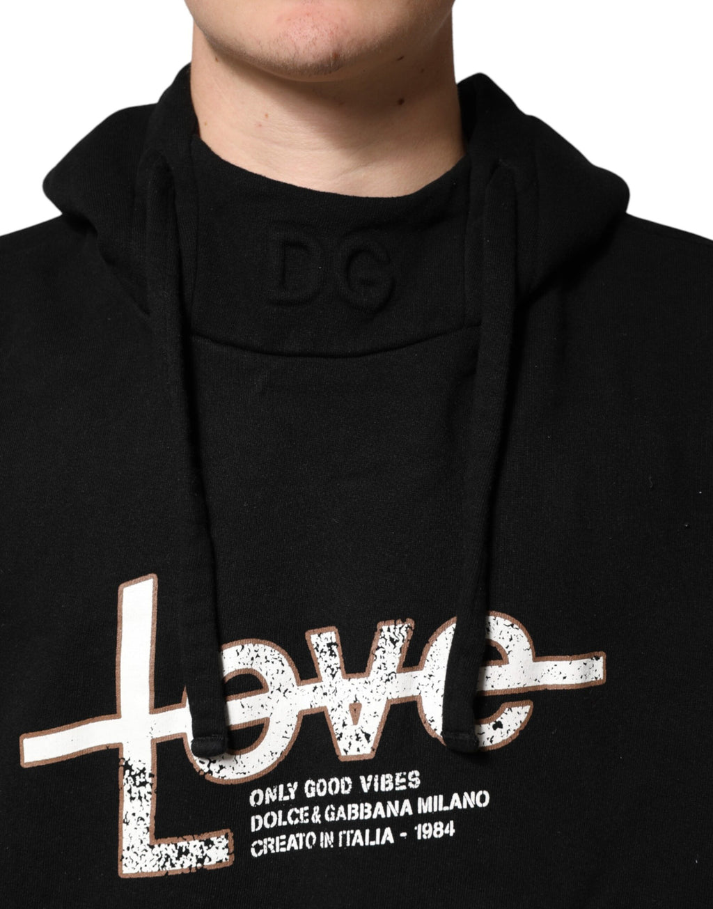 Dolce & Gabbana Black Hoodie for Men additional view
