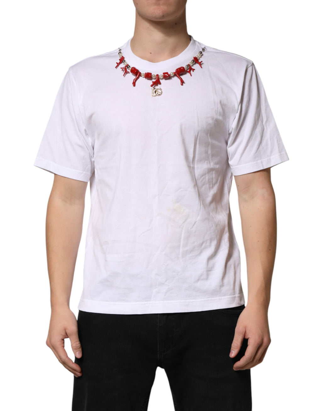 Dolce & Gabbana White T-Shirt for Men