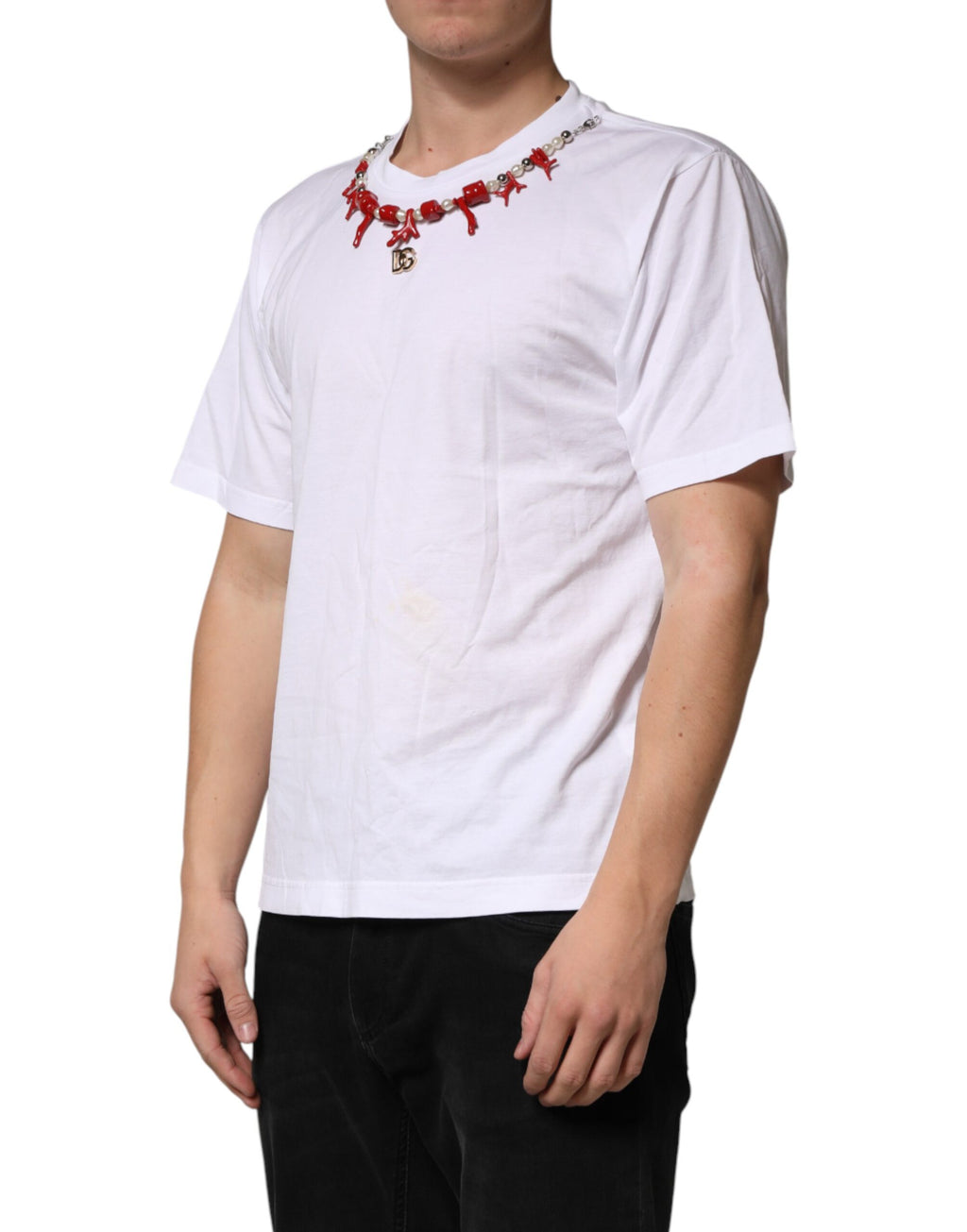 Dolce & Gabbana White T-Shirt for Men detail view