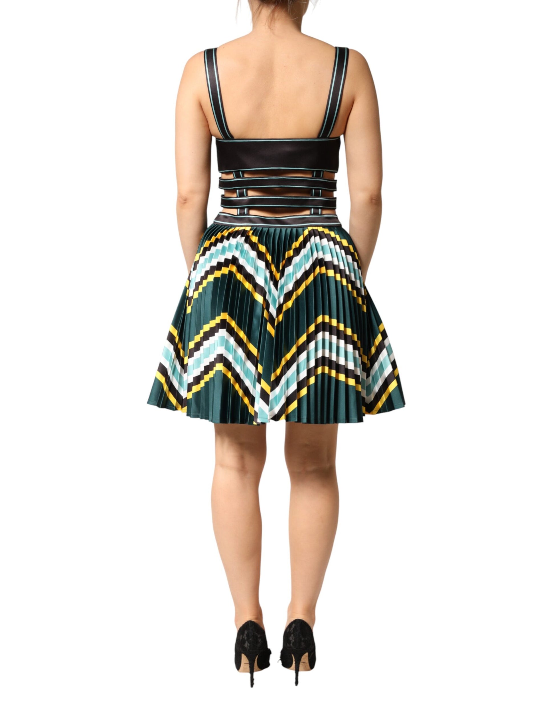 Robe trapèze sans manches multicolore Philosophy di Lorenzo Serafini