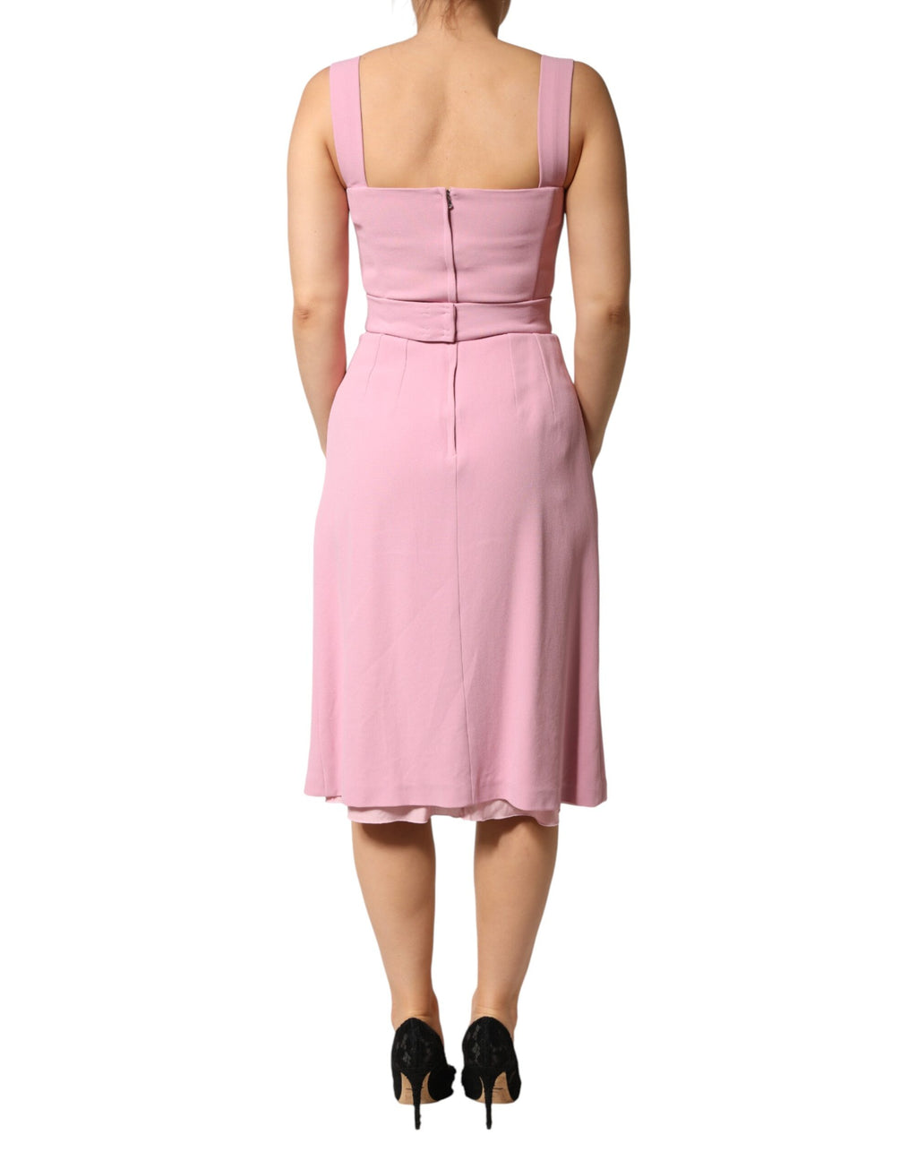 Dolce & Gabbana Pink Midi Dress for Women side view