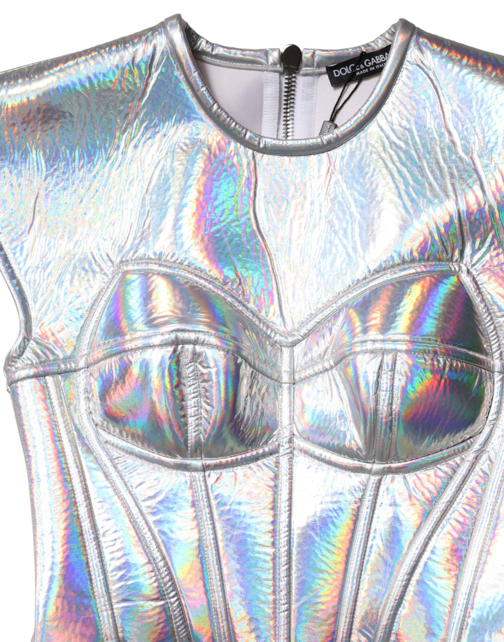 Dolce & Gabbana Silver Midi Dress for Women additional view