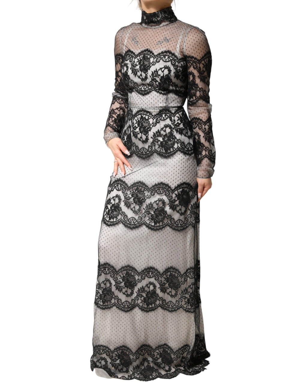 Dolce & Gabbana Black Long Dress for Women detail view
