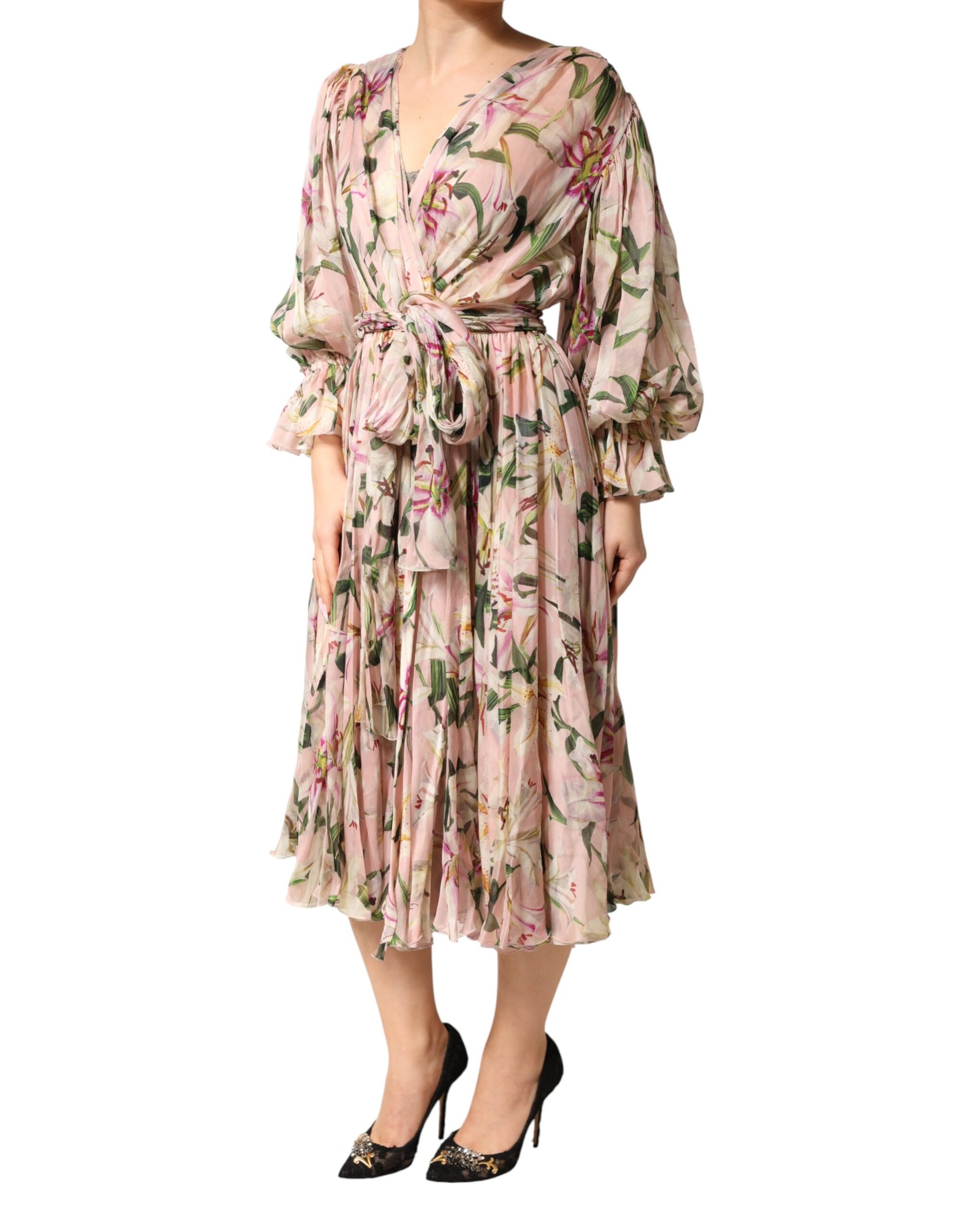 Dolce & Gabbana Pink Long Dress for Women detail view