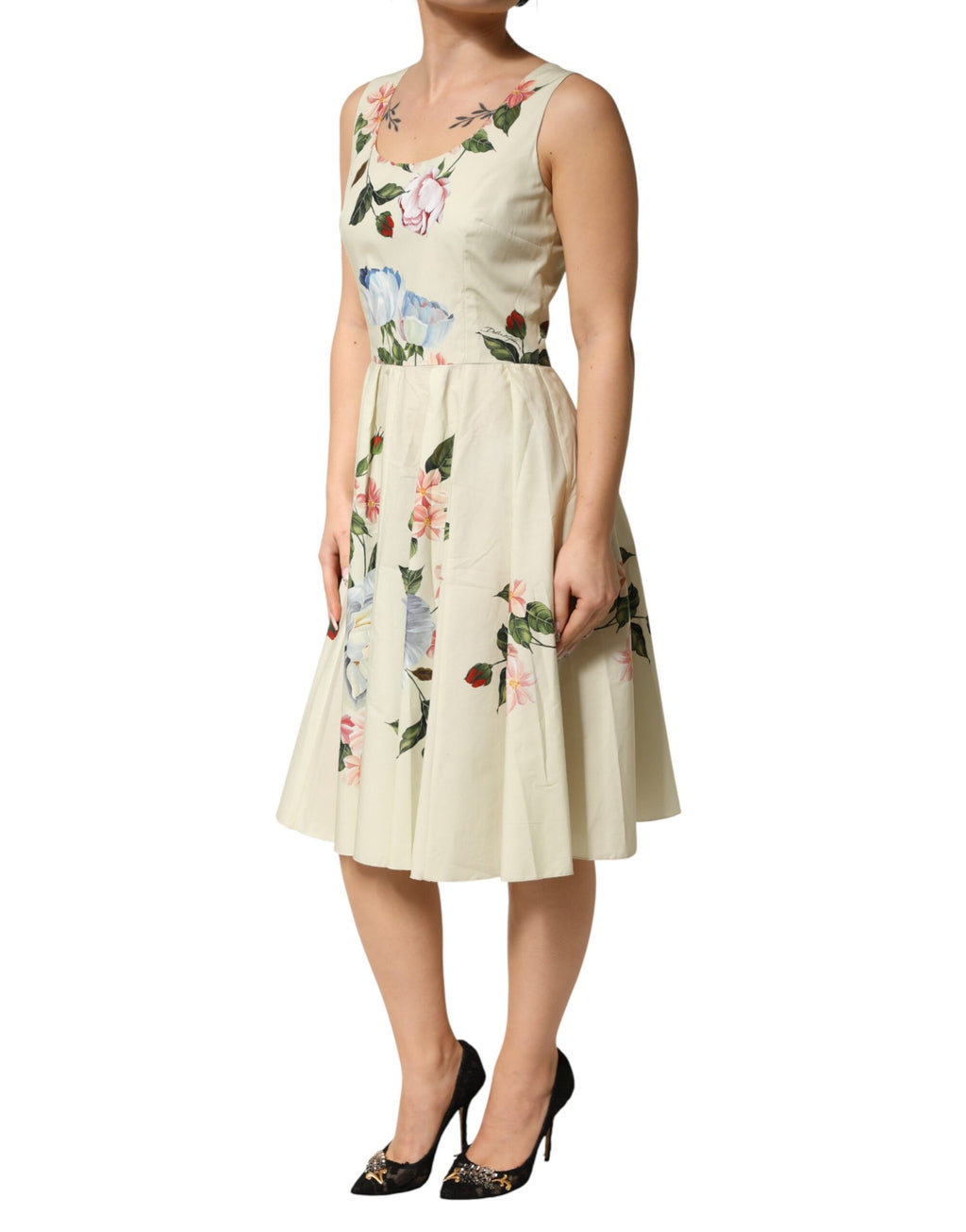 Dolce & Gabbana Beige Midi Dress for Women detail view