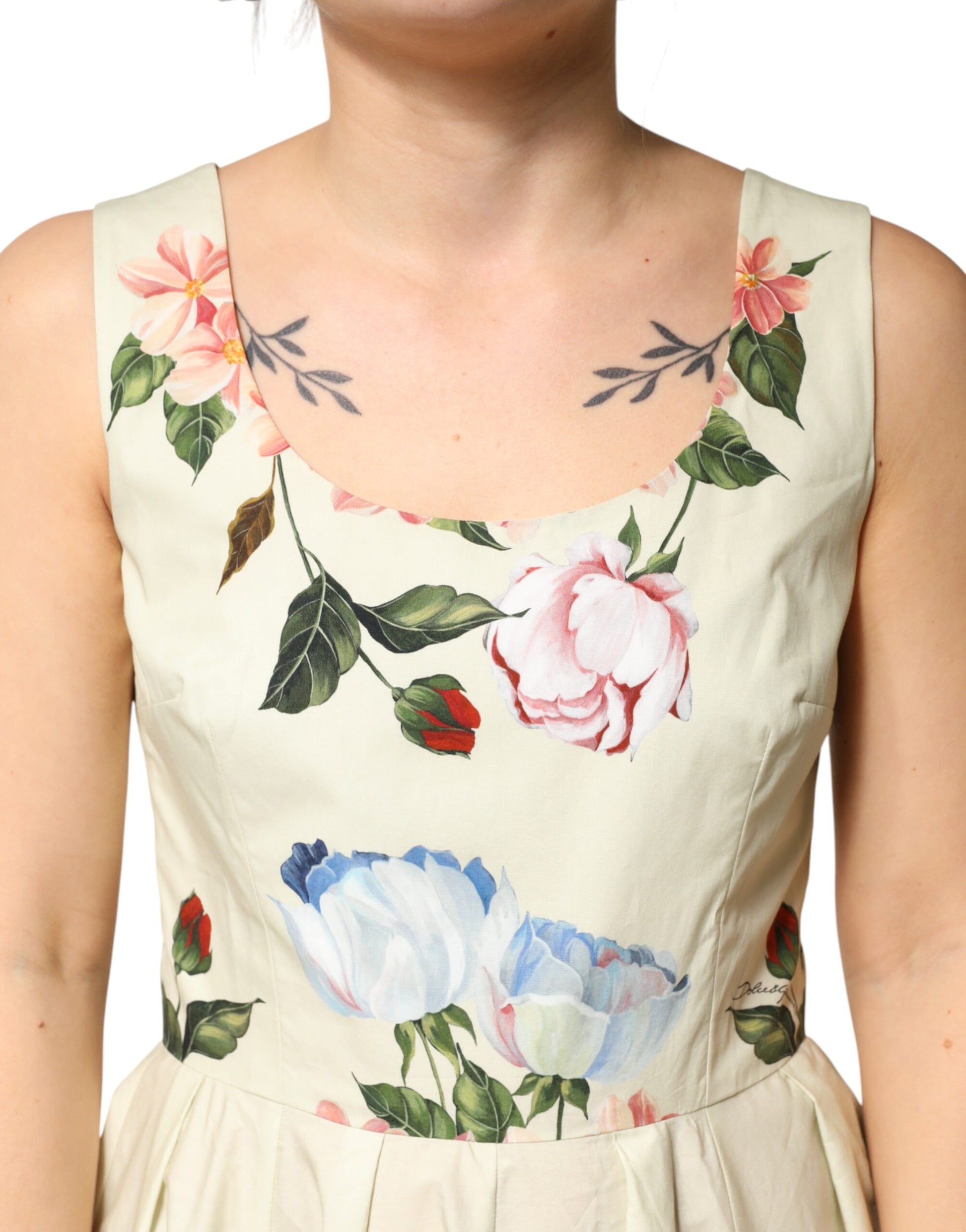 Dolce & Gabbana Beige Midi Dress for Women additional view