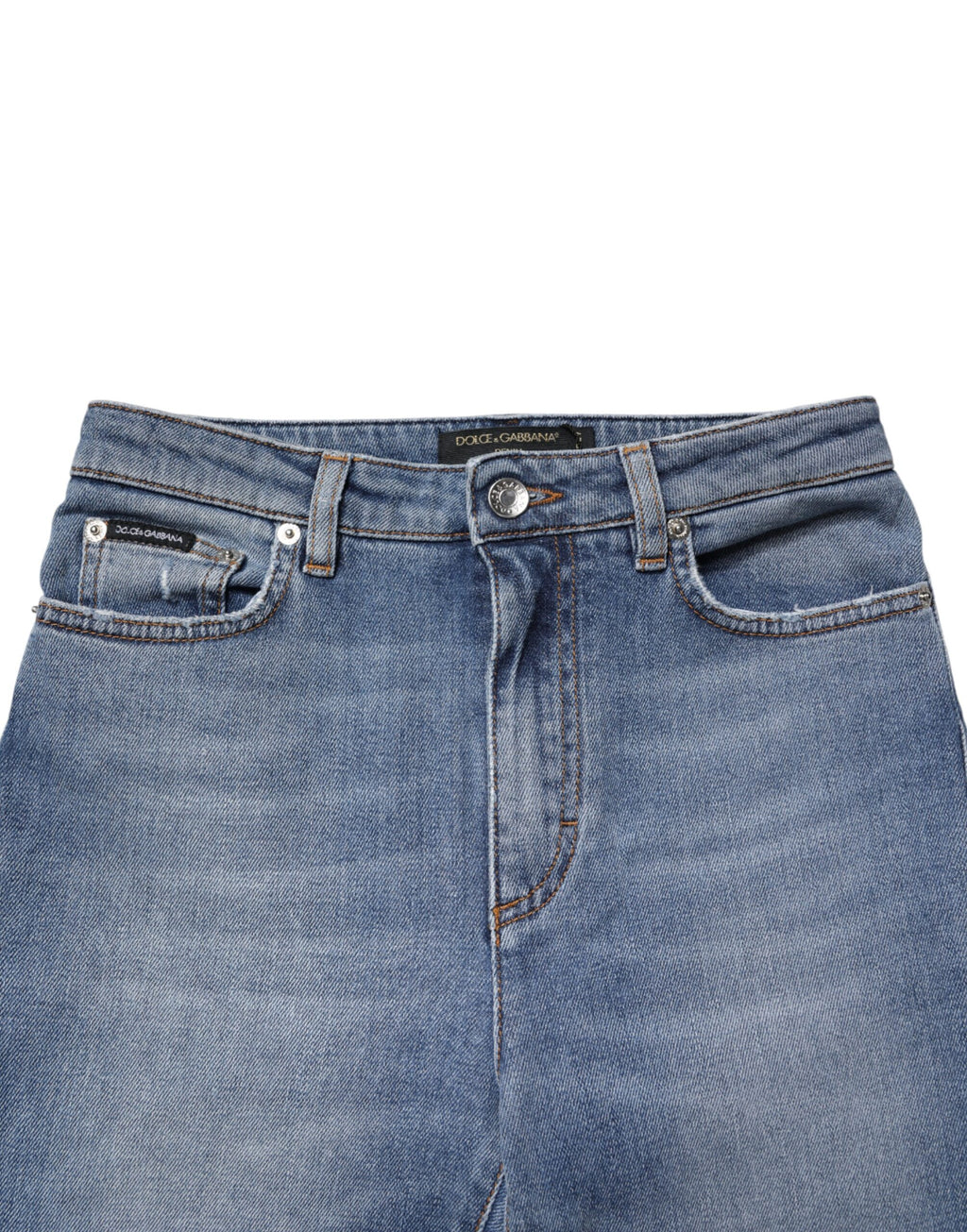 Dolce & Gabbana Blue Skinny Jeans for Women side view