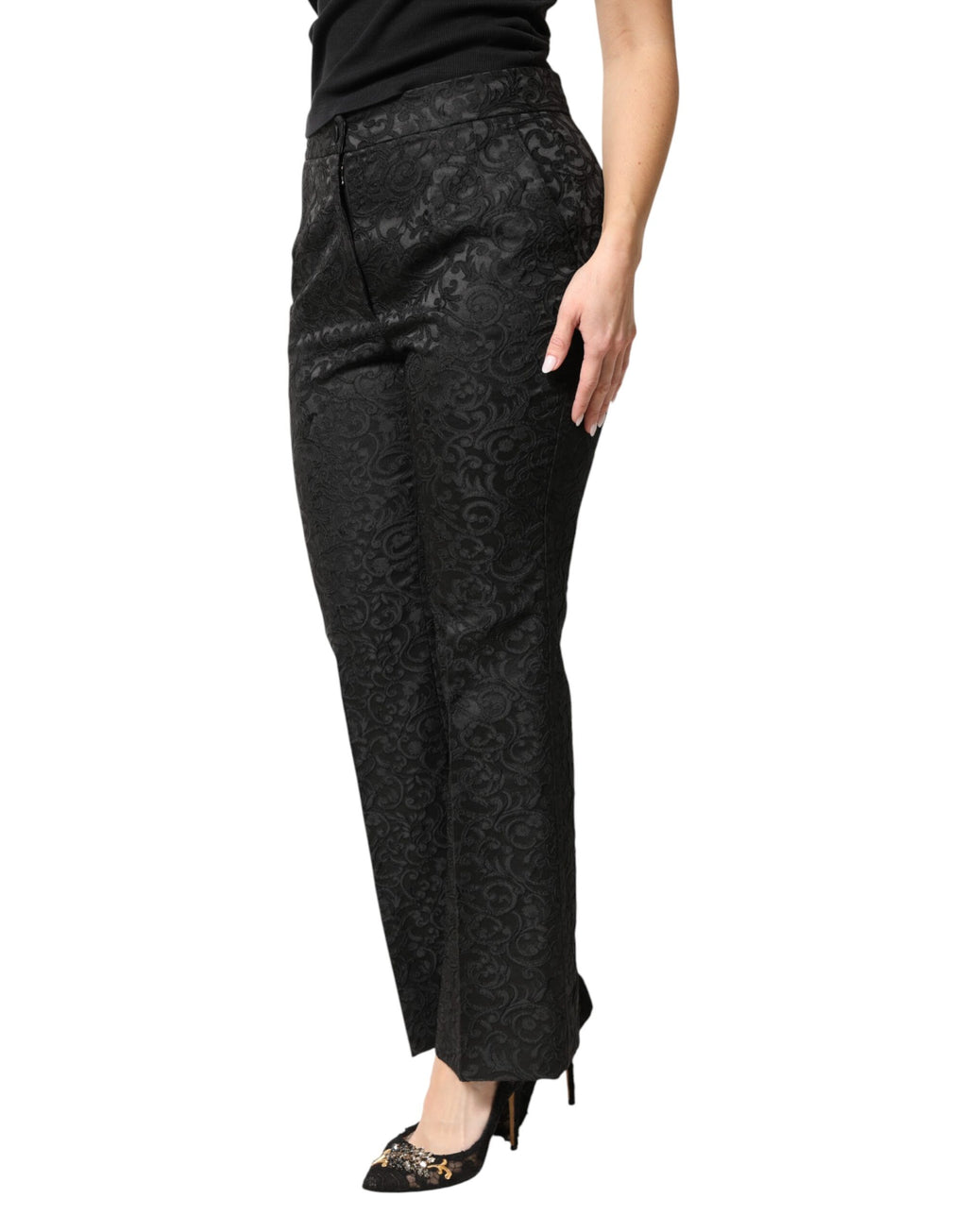 Dolce & Gabbana Black Dress Pants for Women detail view