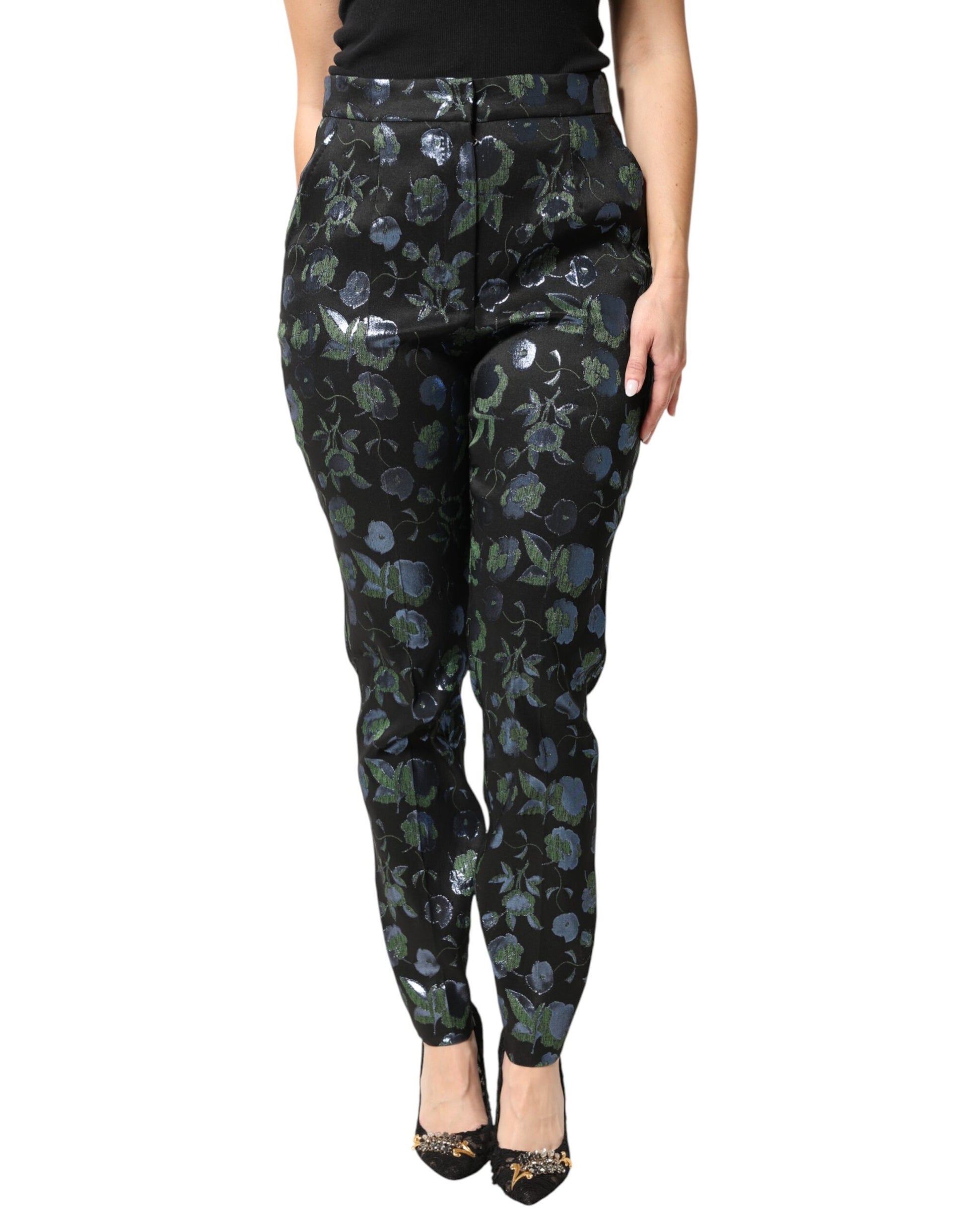 Dolce & Gabbana Blue Skinny Pants for Women alternate view