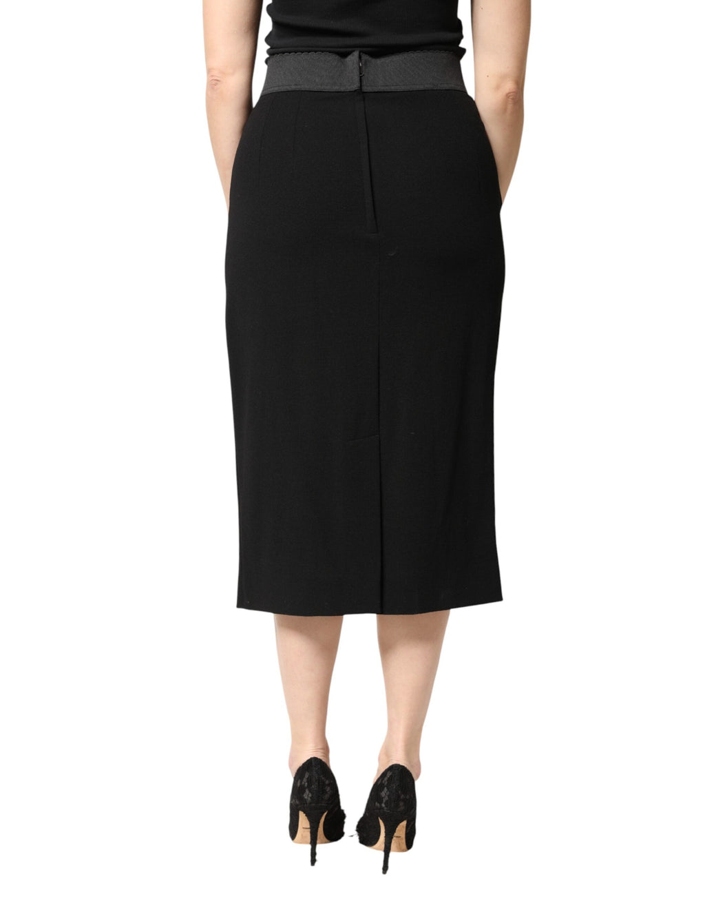 Dolce & Gabbana Black Midi for Women side view