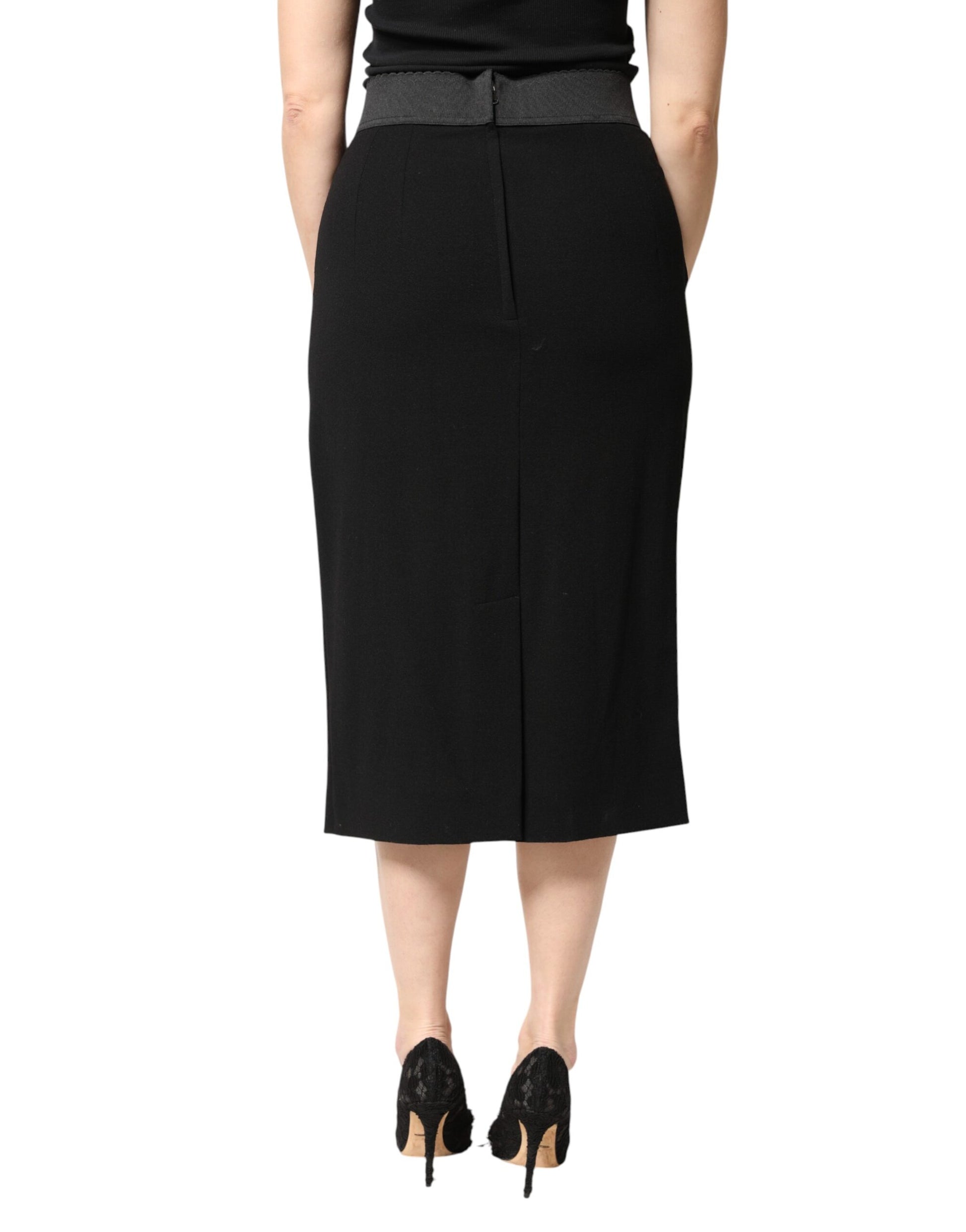 Dolce & Gabbana Black Midi for Women side view