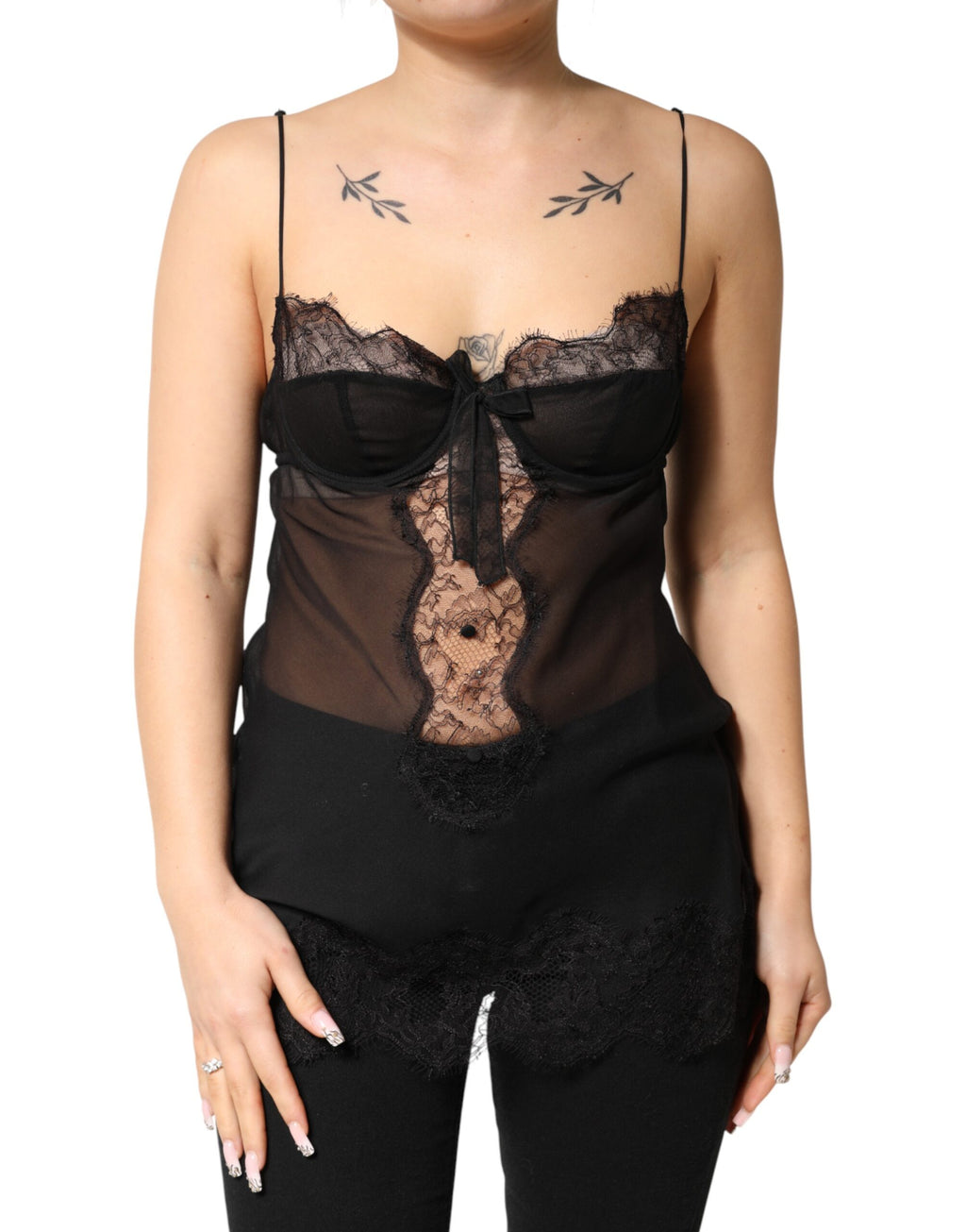 Dolce & Gabbana Black Sleeveless T-Shirt for Women