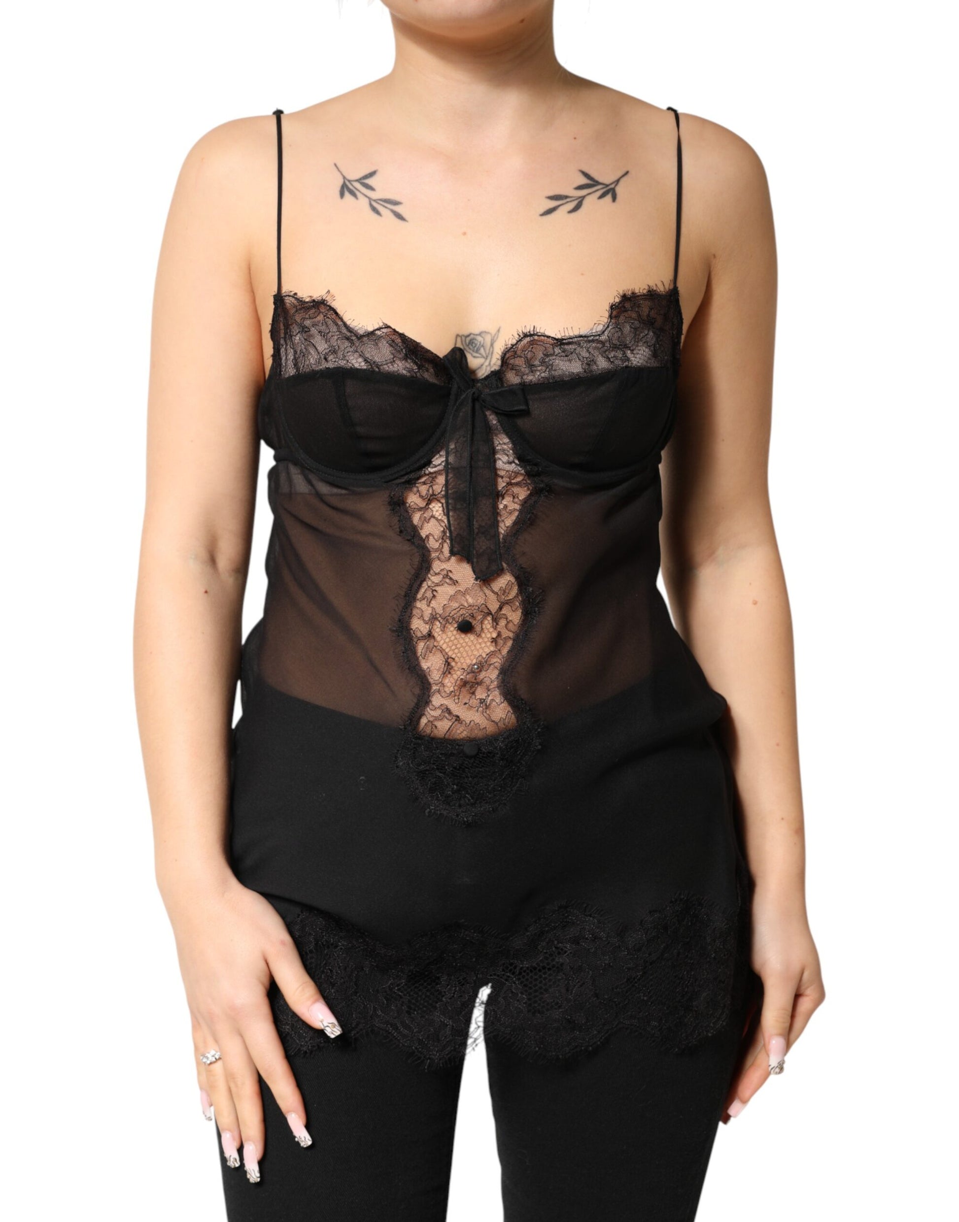 Dolce & Gabbana Black Sleeveless T-Shirt for Women