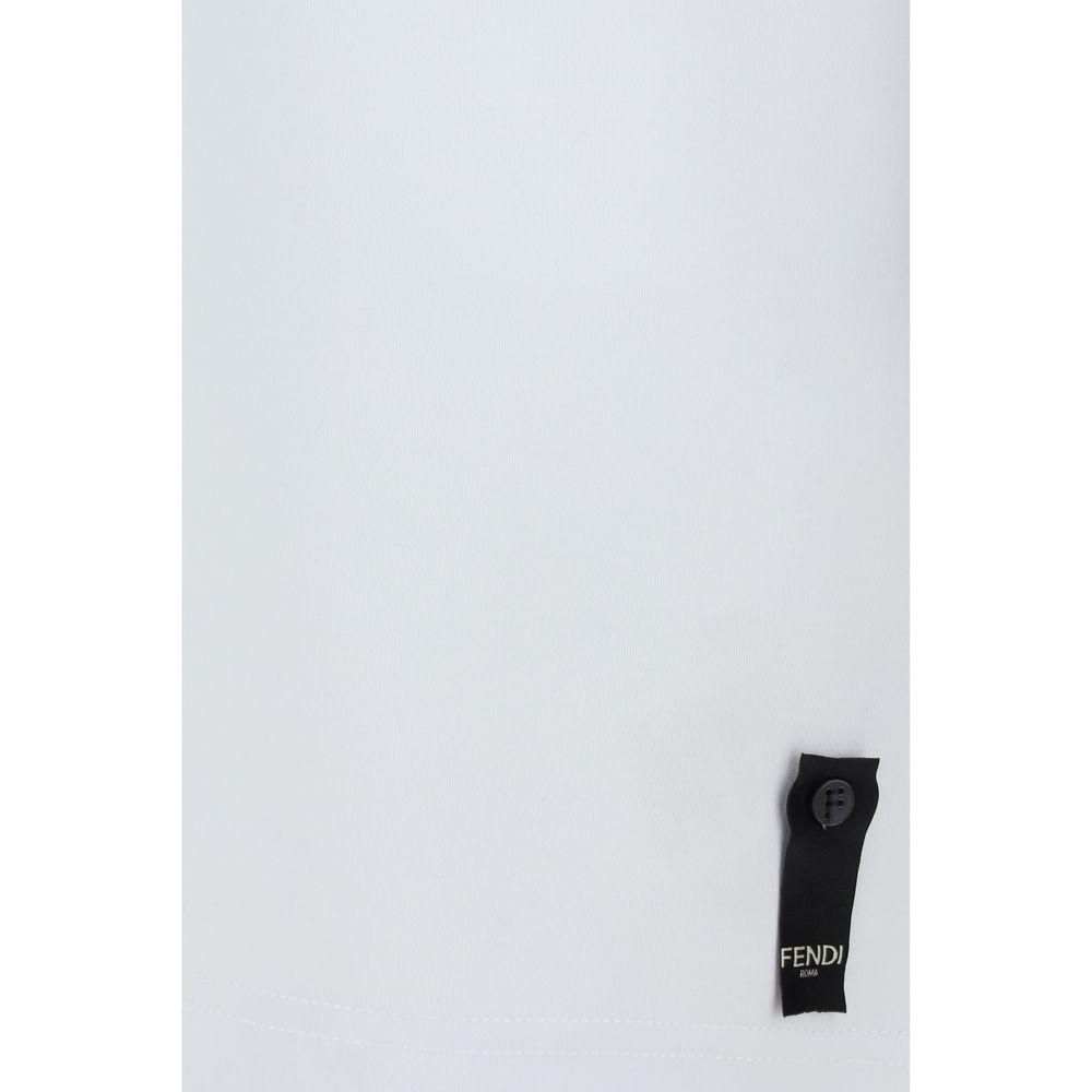 Fendi White T-Shirt for Men side view