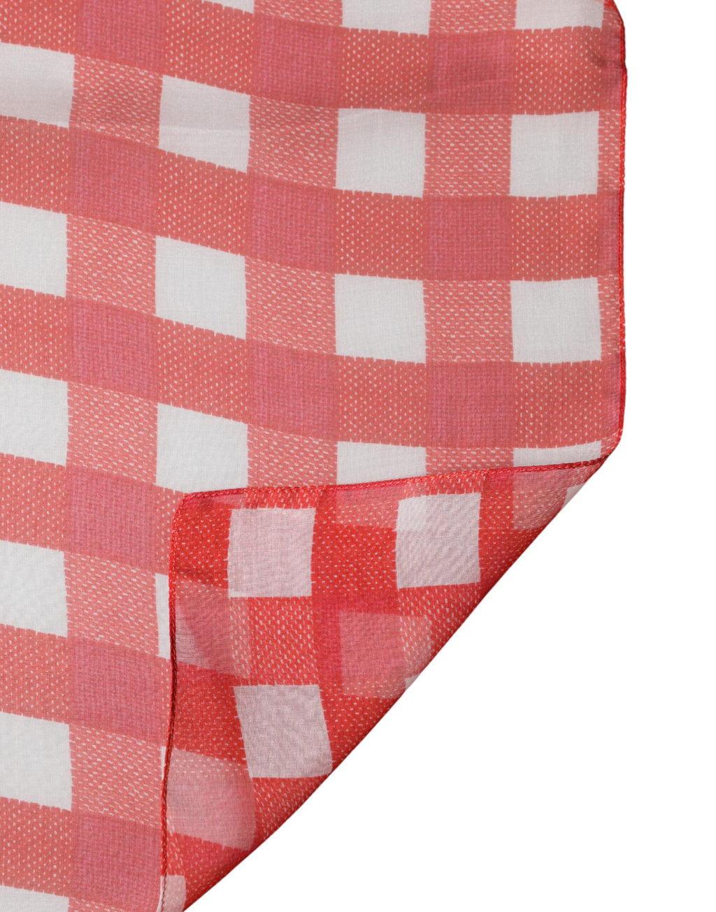 Écharpe cache-cou châle à carreaux rouges Dolce & Gabbana
