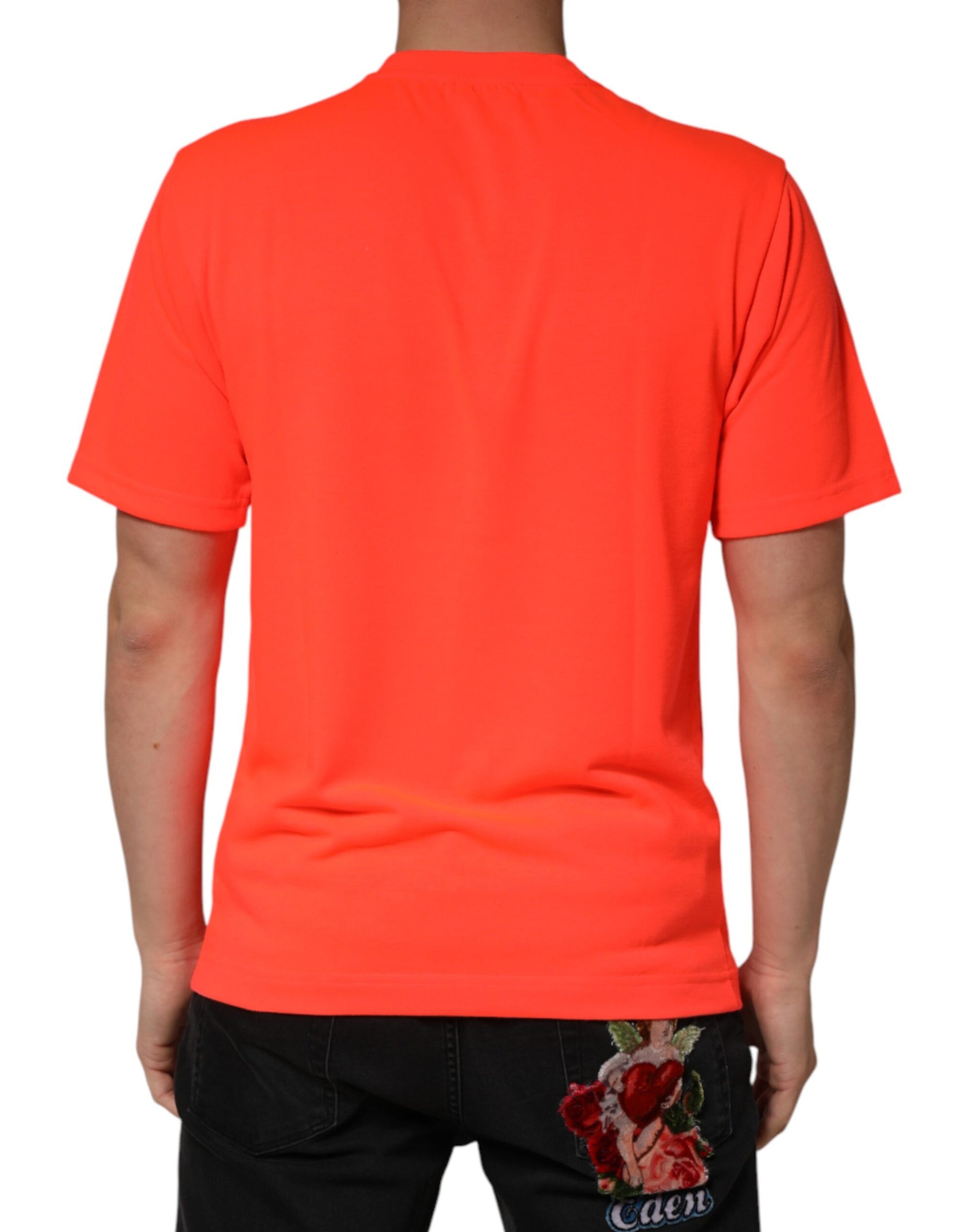 Dolce & Gabbana Orange T-Shirt for Men side view