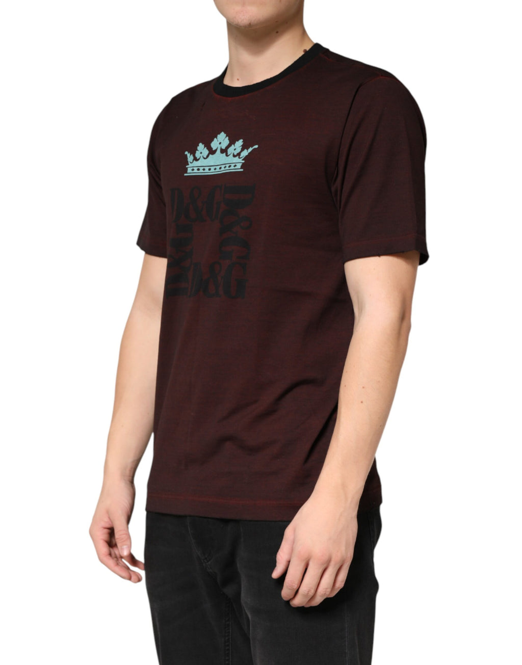 Dolce & Gabbana Red Short-Sleeve Shirt for Men detail view