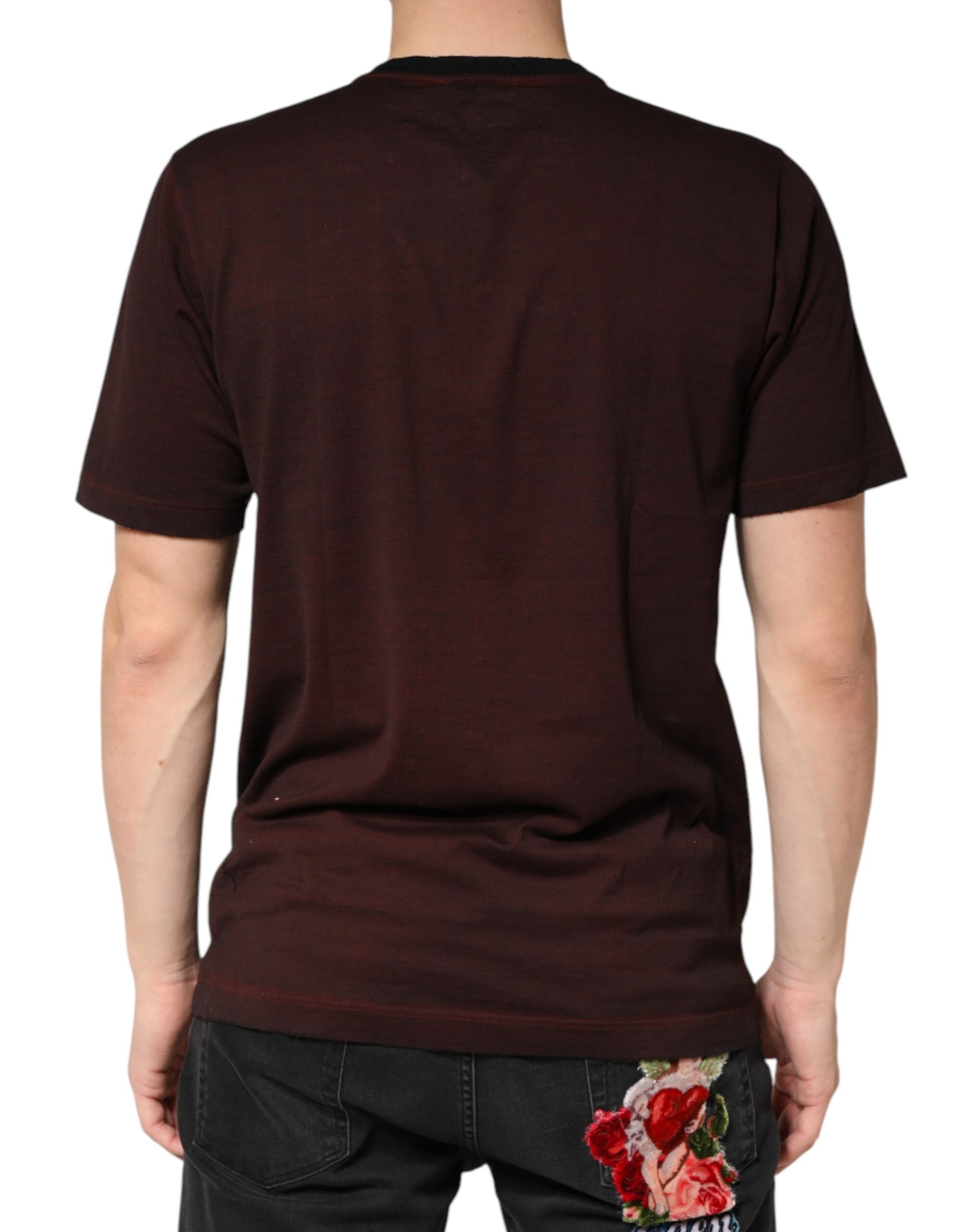 Dolce & Gabbana Red Short-Sleeve Shirt for Men side view
