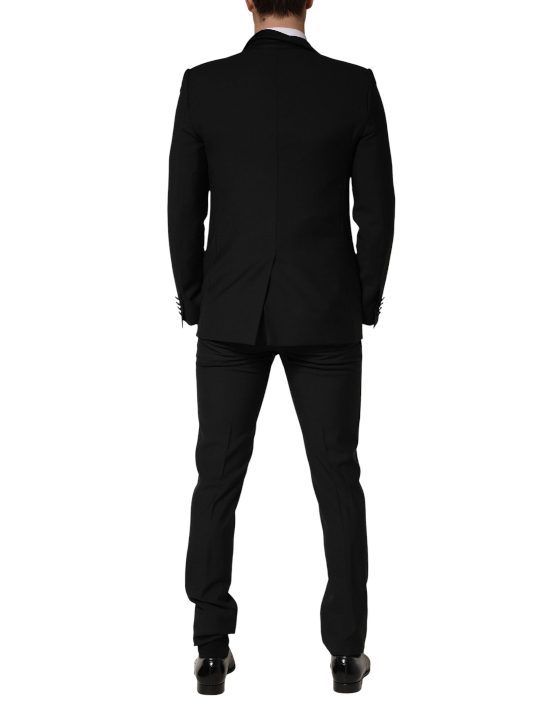 Dolce & Gabbana Black Three Piece Suits for Men side view