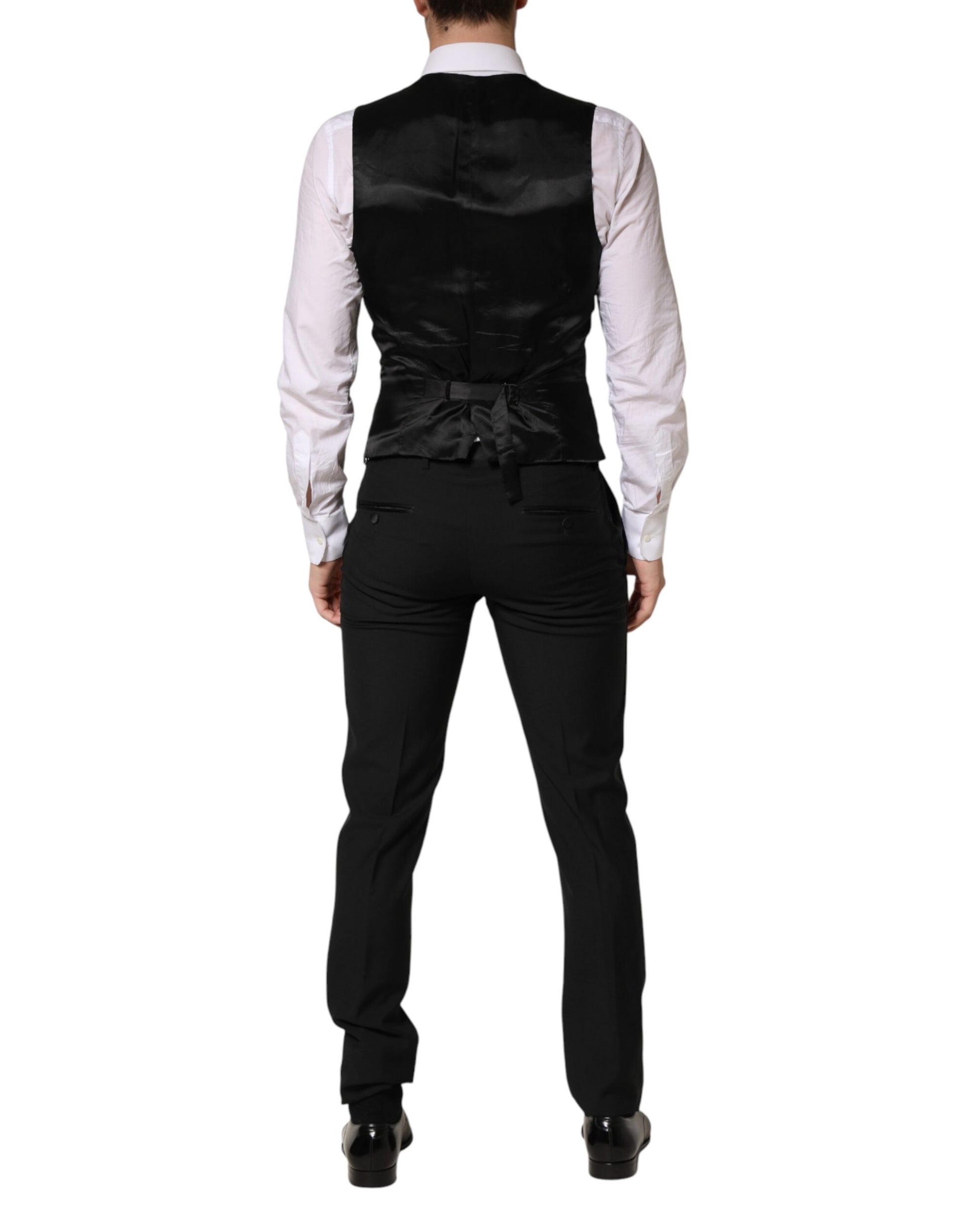 Dolce & Gabbana Black Three Piece Suits for Men additional view