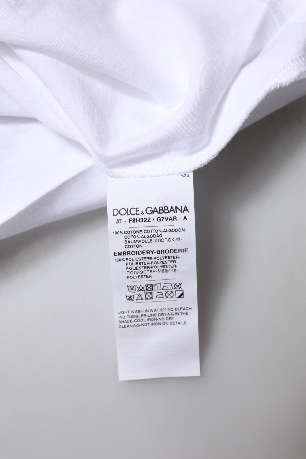 Dolce & Gabbana White Short-Sleeve Shirt for Women additional view