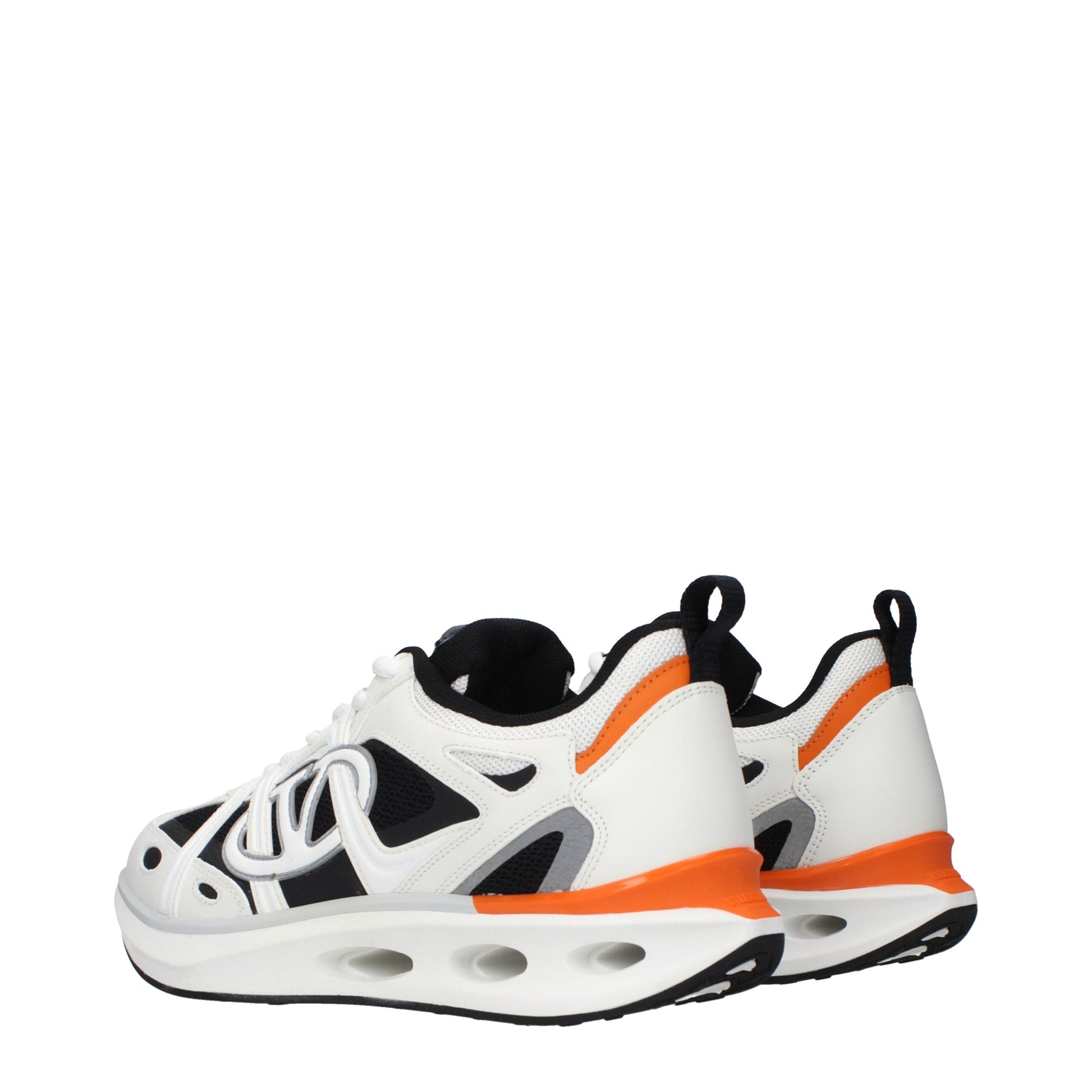 Valentino Garavani White Athletic Sneakers for Men side view