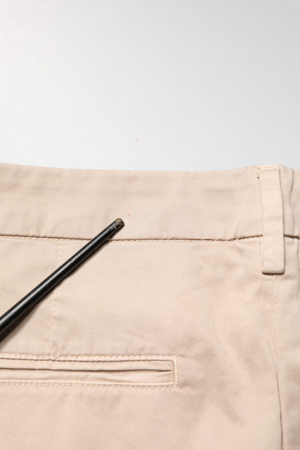 Pantalon Chino Coupe Droite Taille Moyenne Beige Kocca