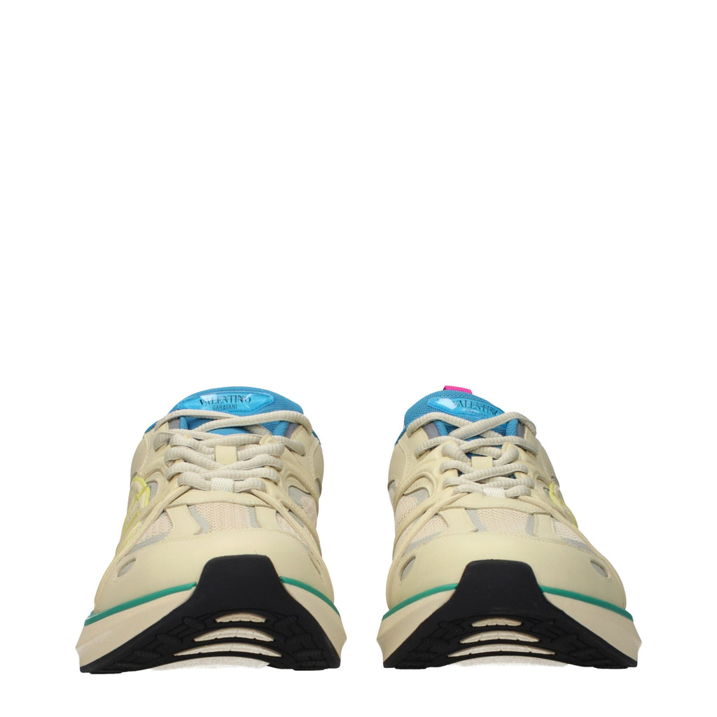Valentino Garavani Beige Athletic Sneakers for Men detail view