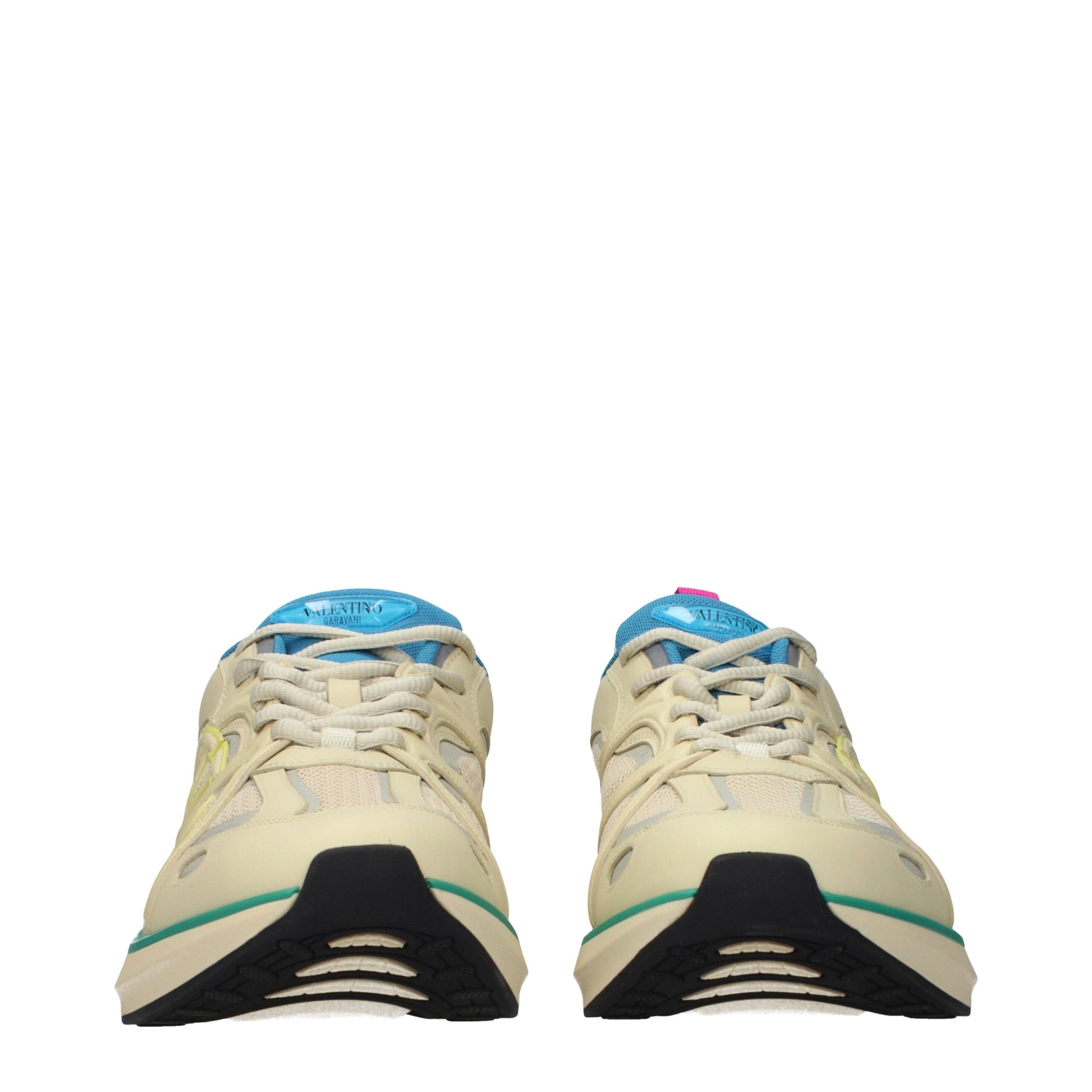 Valentino Garavani Beige Athletic Sneakers for Men detail view