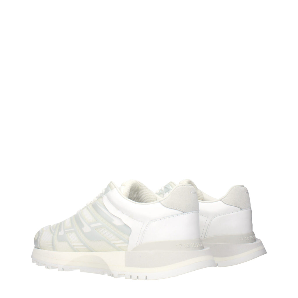 Maison Margiela White Athletic Sneakers for Men side view