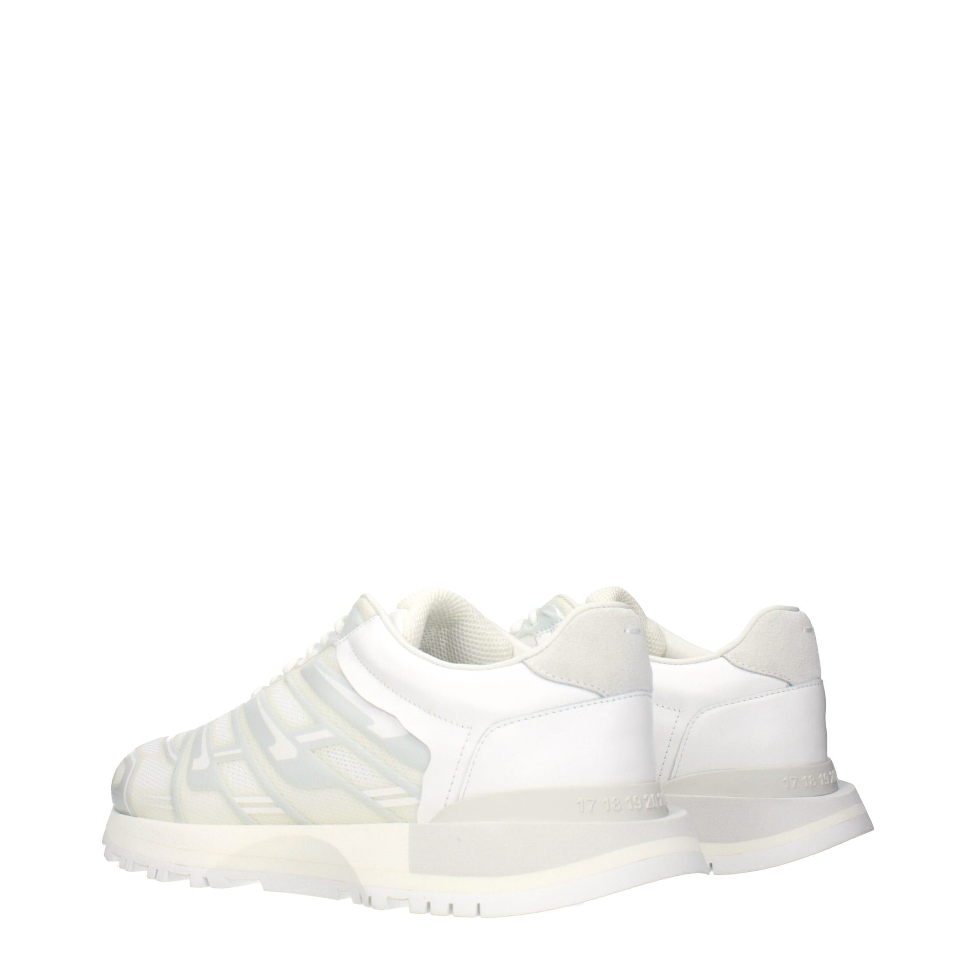 Maison Margiela White Athletic Sneakers for Men side view