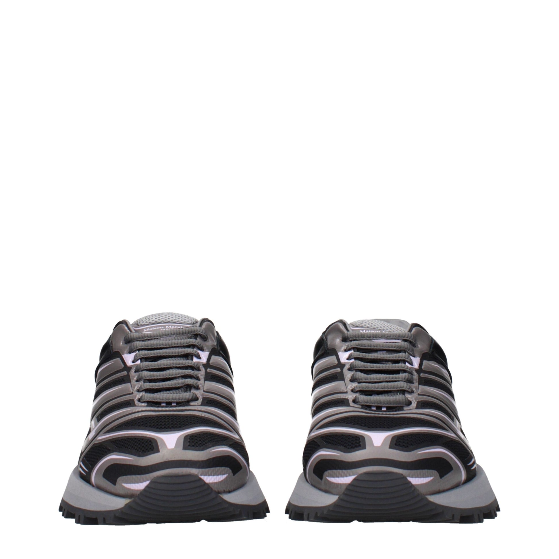 Maison Margiela Black Athletic Sneakers for Men detail view