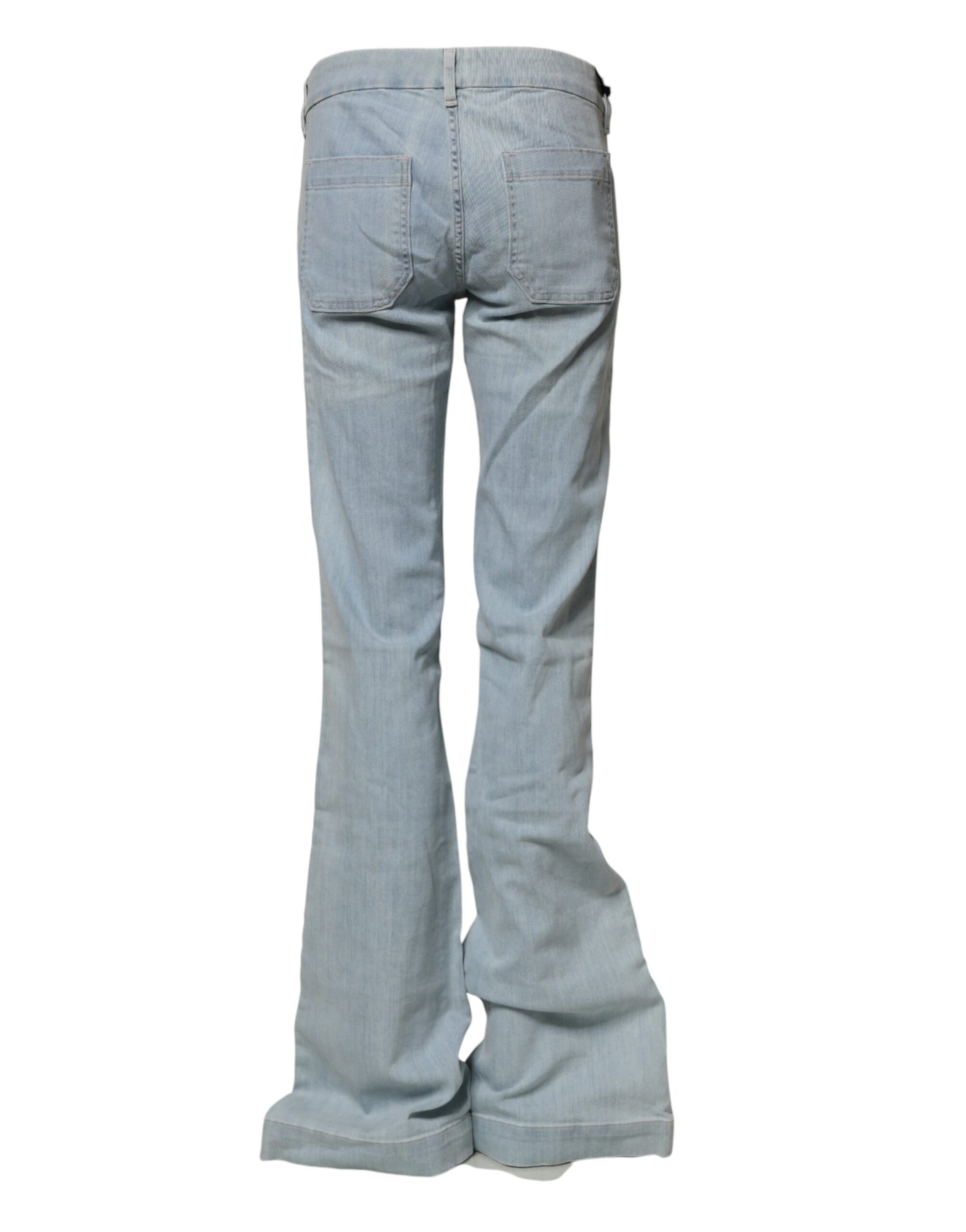 Seafarer Light Blue Boot Cut Mid Waist Denim Casual Jeans
