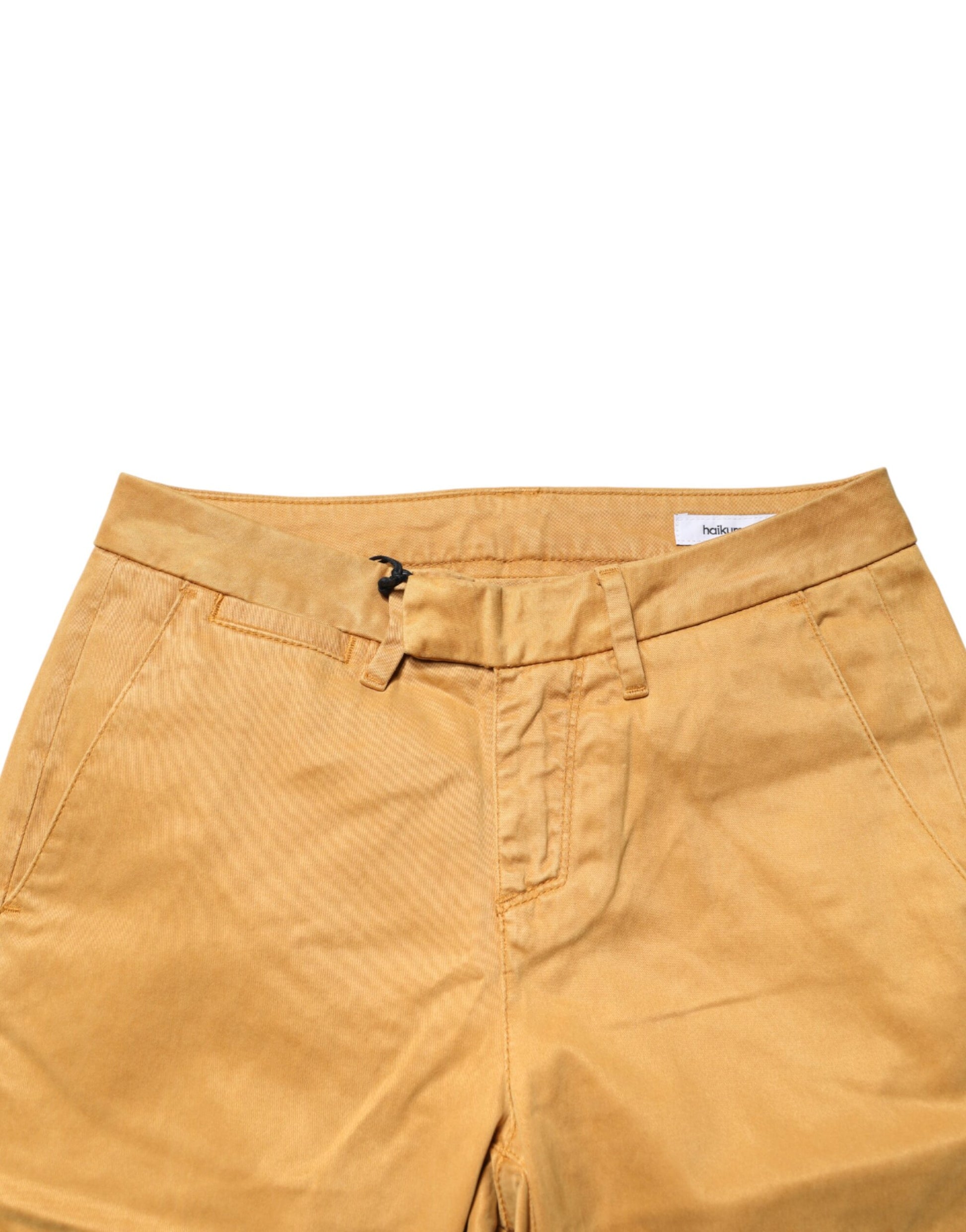 Pantalon chino décontracté fuselé taille mi-haute Haikure beige