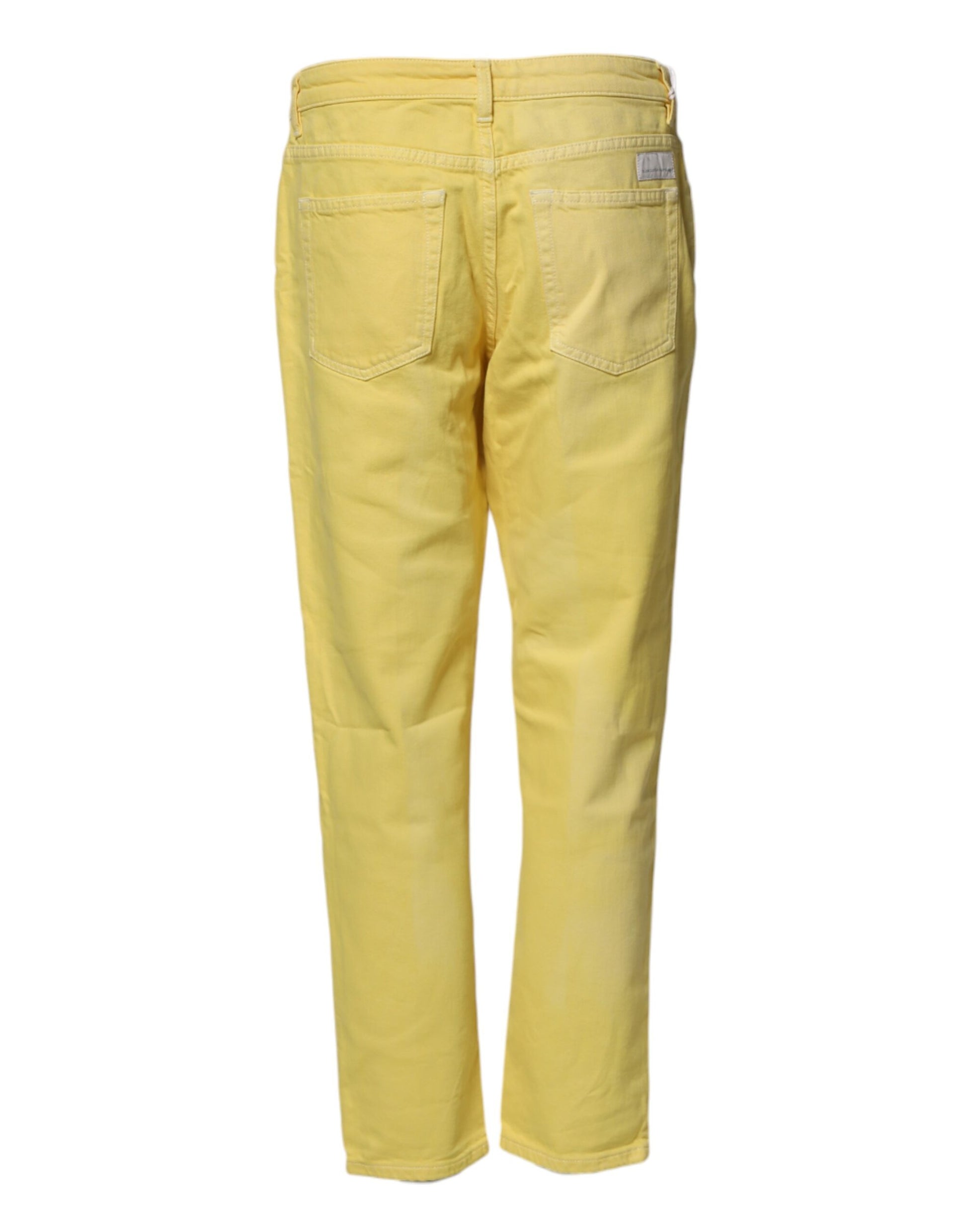 Nine In The Morning Yellow Tapered Jeans for Women detail view