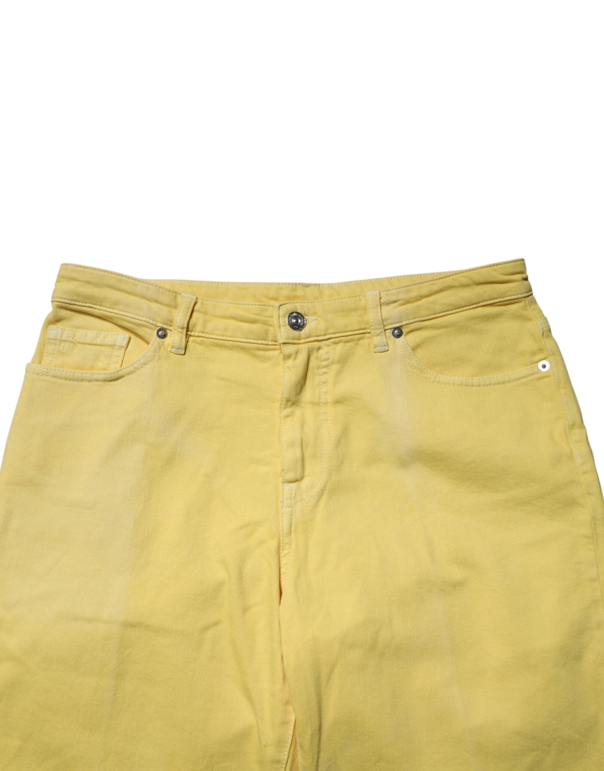 Nine In The Morning Yellow Tapered Jeans for Women side view