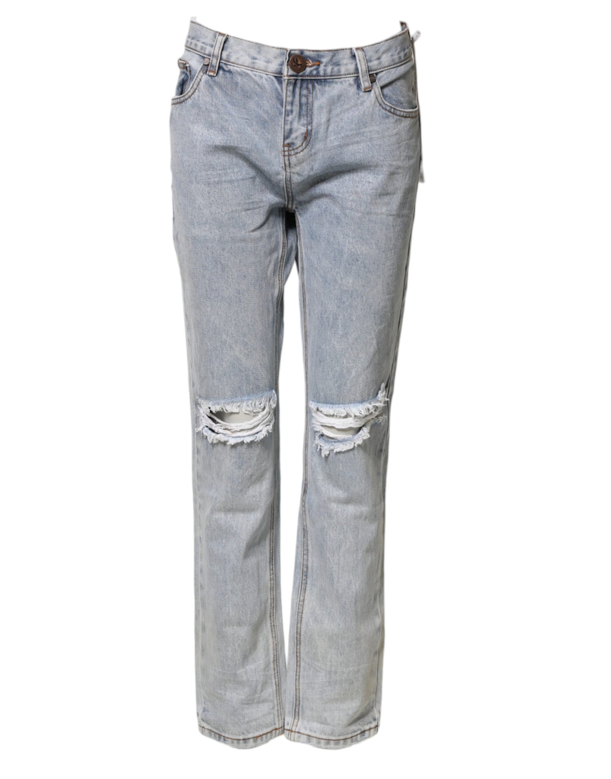 One Teaspoon Blue Straight Leg Jeans for Women