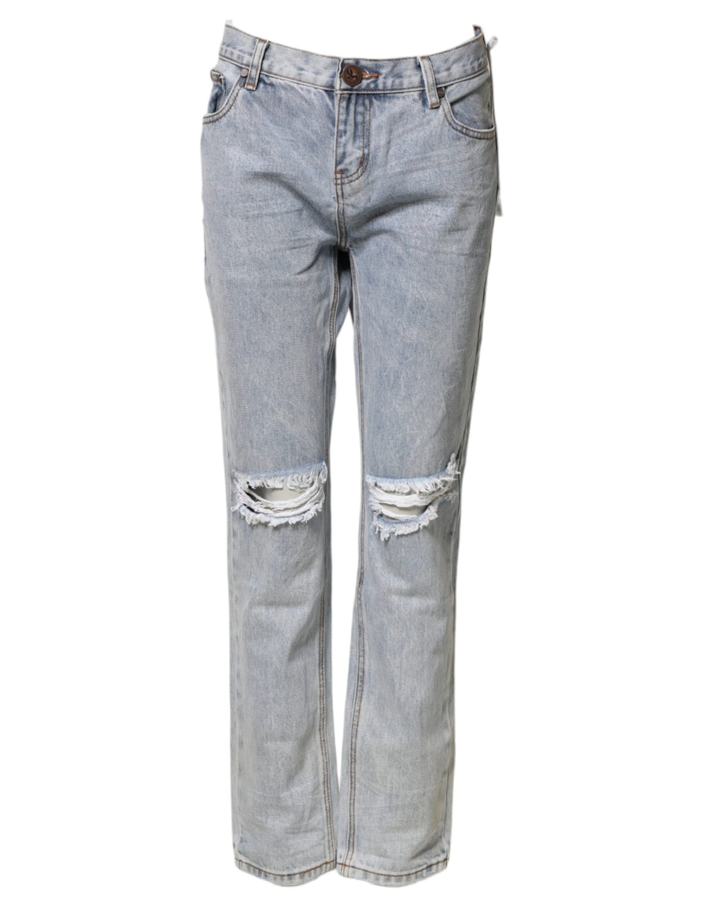 One Teaspoon Blue Straight Leg Jeans for Women alternate view