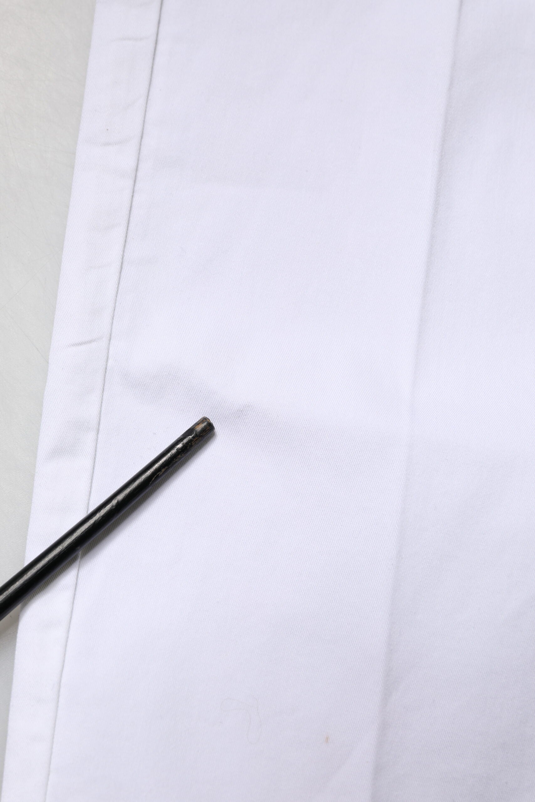 Pantalon Chino Ajusté Taille Moyenne en Coton Blanc Peserico