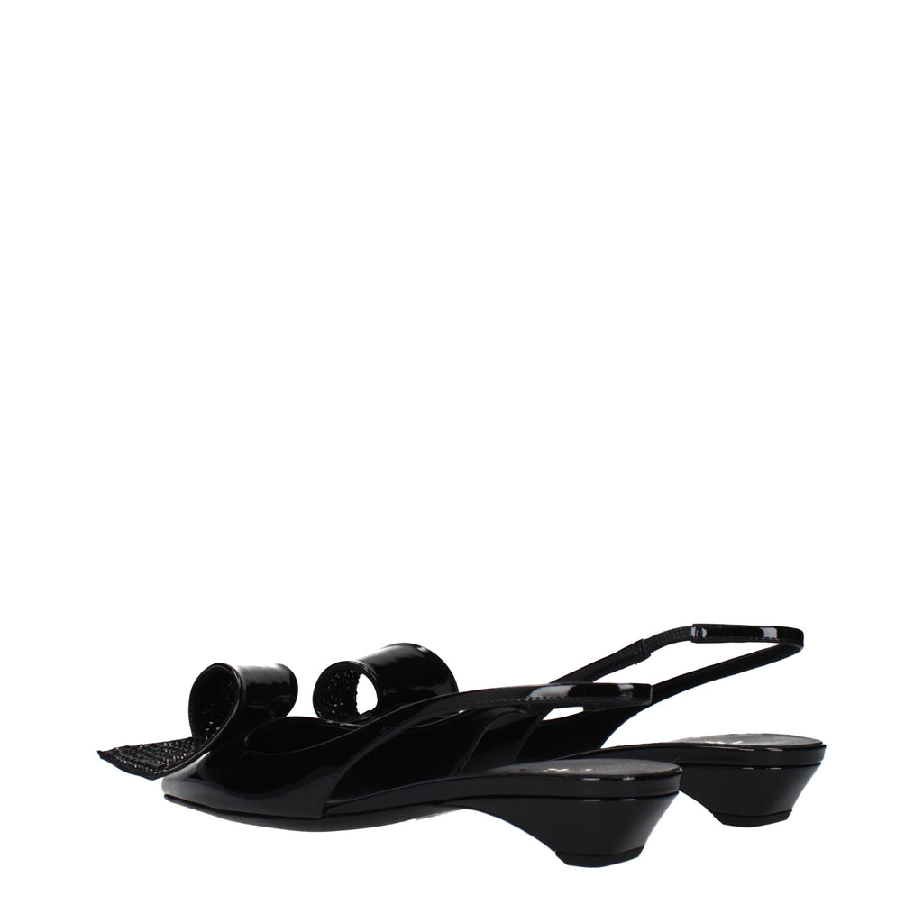 Prada Black Flat for Women side view