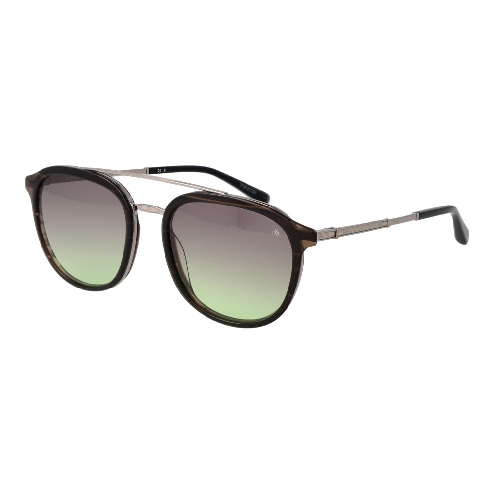 Lunettes de soleil Scotch & Soda en acétate marron