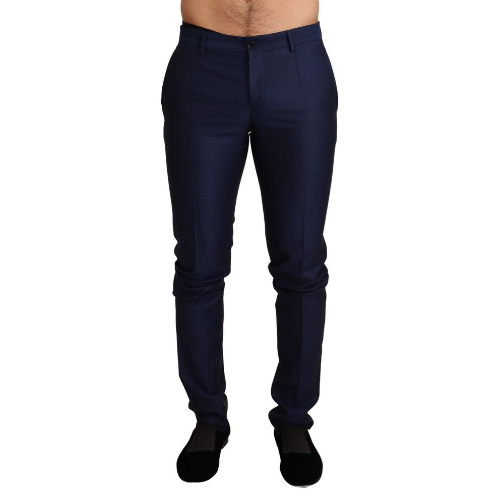 Pantalon Dolce & Gabbana en laine vierge bleu