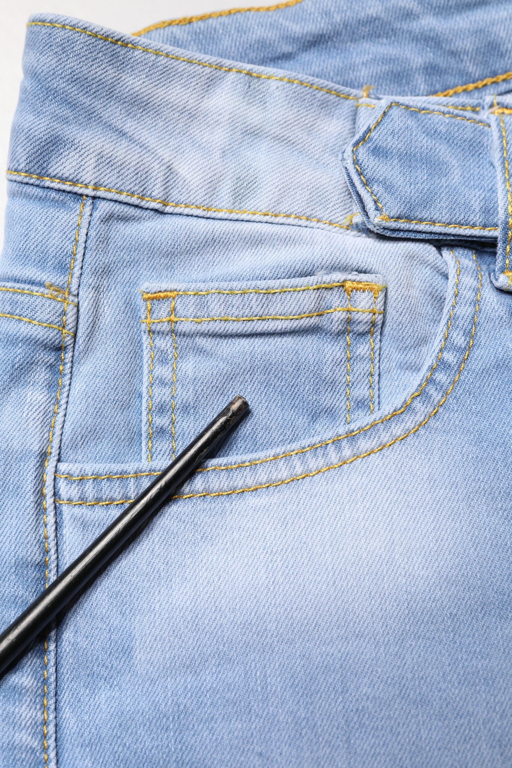 CRISTINAEFFE Jean Bootcut Taille Haute Délavé Bleu Clair
