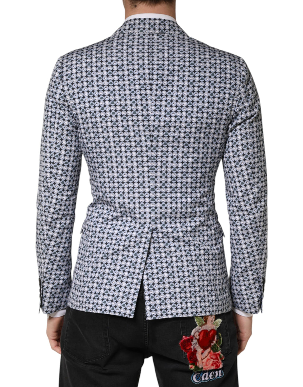 Dolce & Gabbana Blue Blazer for Men side view