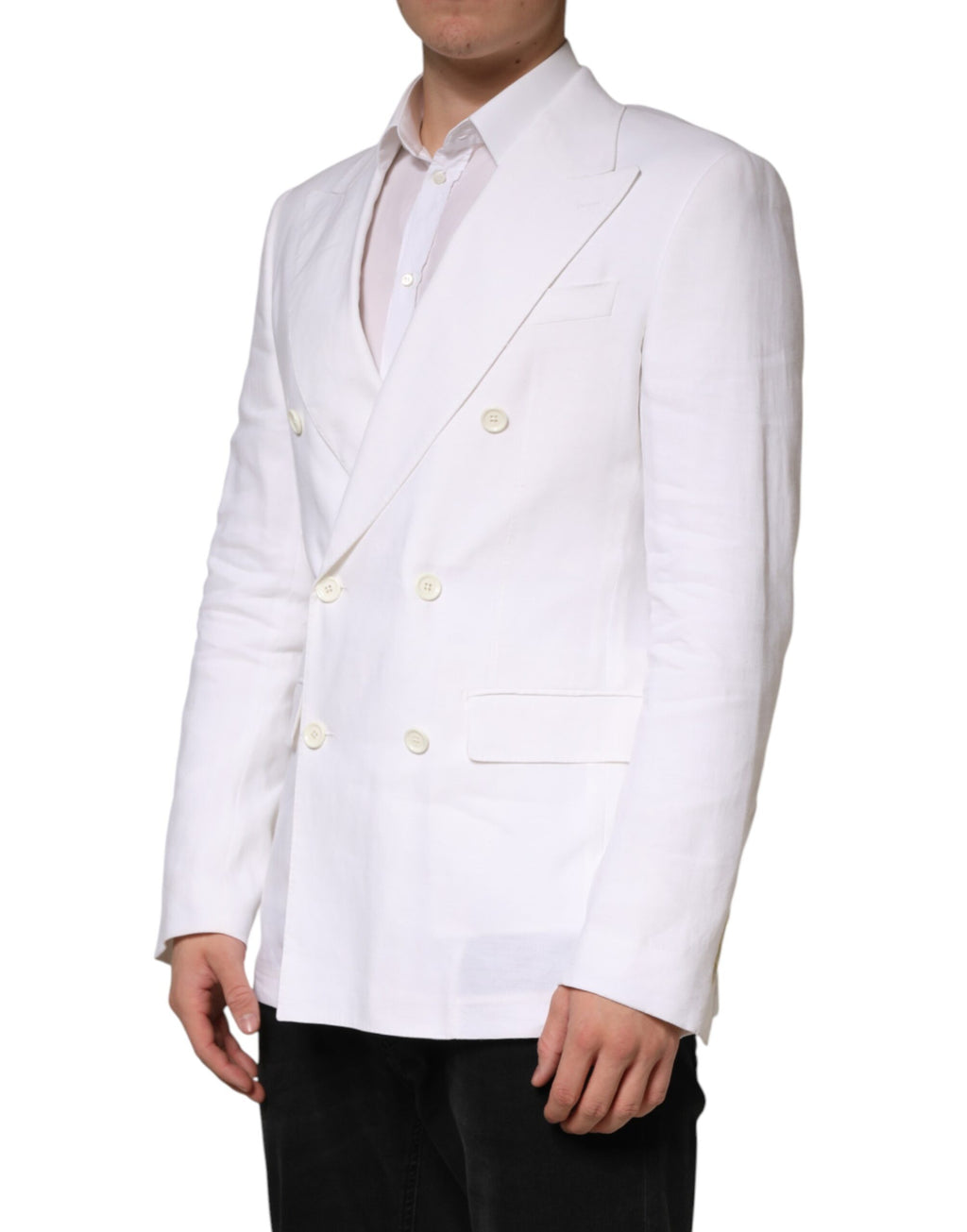 Dolce & Gabbana White Blazer for Men detail view