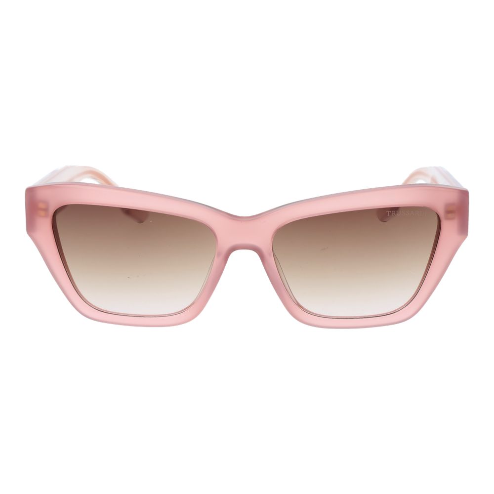 Lunettes de soleil Trussardi en acétate rose