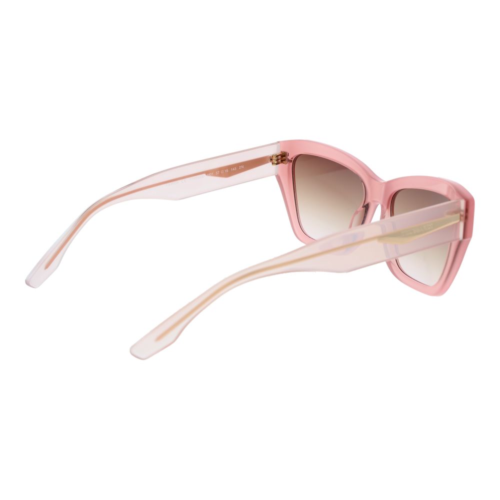 Lunettes de soleil Trussardi en acétate rose