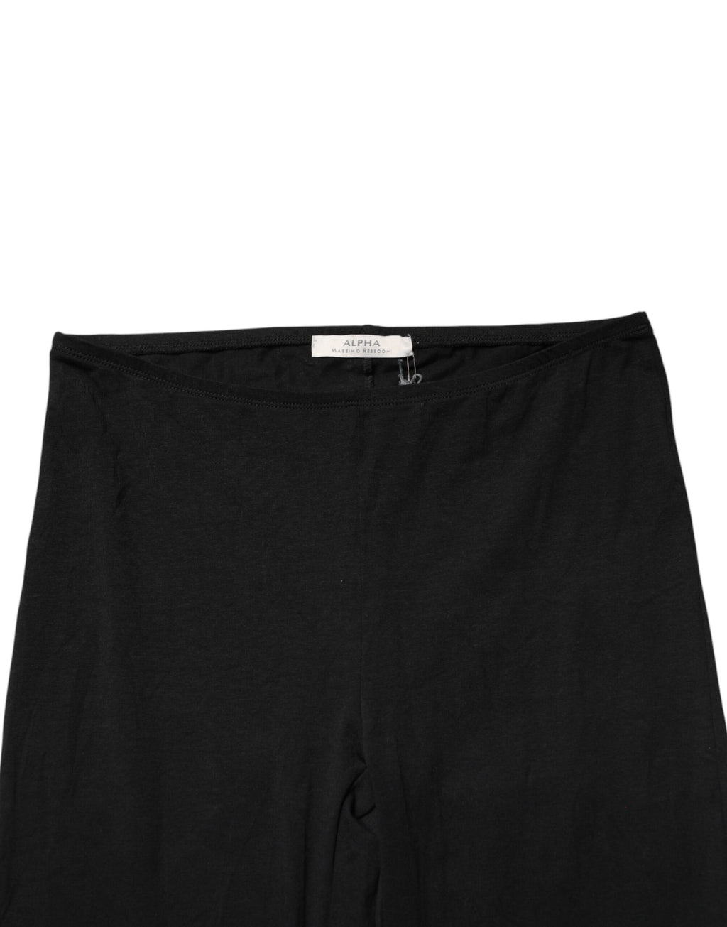 Alpha Massimo Rebecchi Black Cropped Pants for Women side view