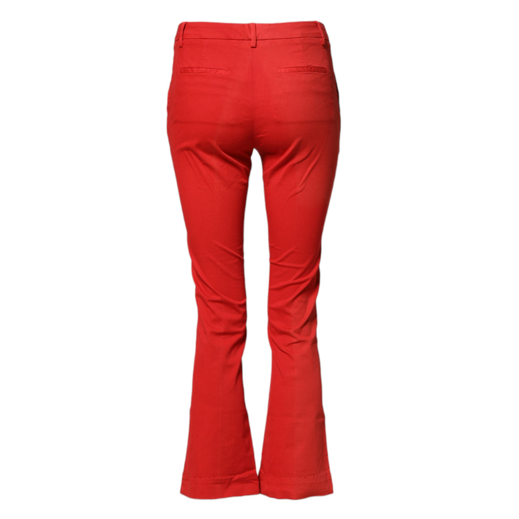 PT Torino Red Flared Pants for Women detail view